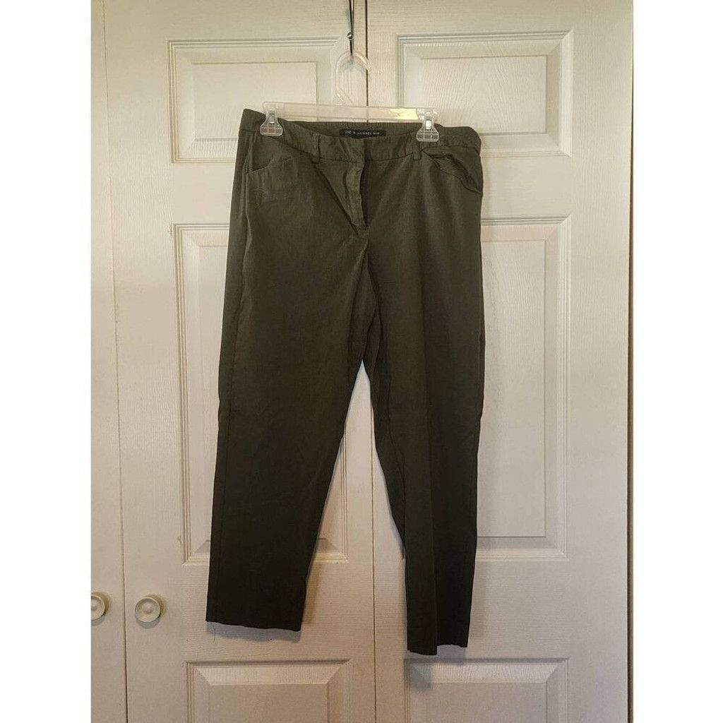 Other Zac & Rachel Olive Dress Pants Size 30" / US 8 / IT 44 - 1 Thumbnail