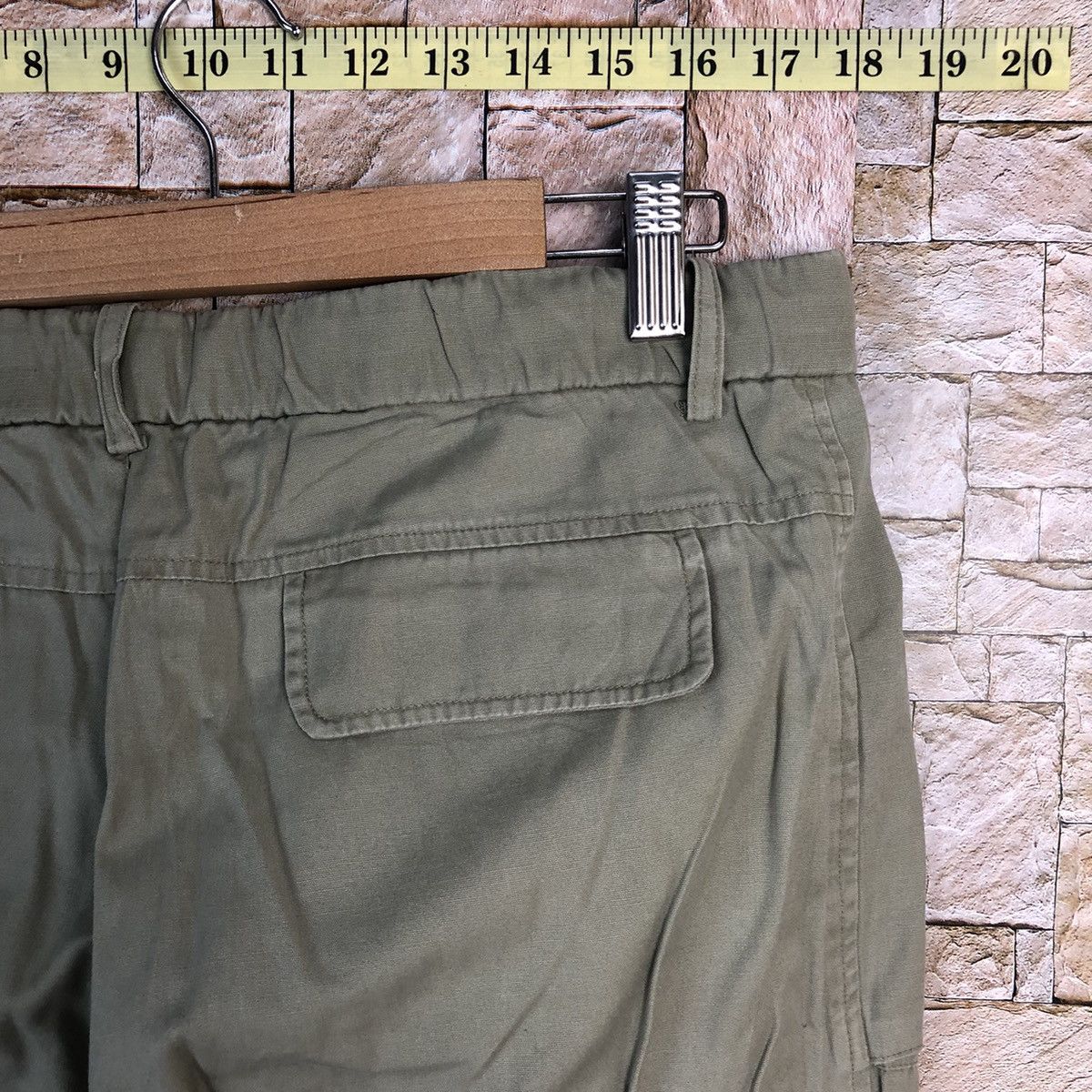 Japanese Brand Q Top Green utility streetwear Cargo Multipocket Pants #A437 Size US 30 / EU 46 - 20 Thumbnail