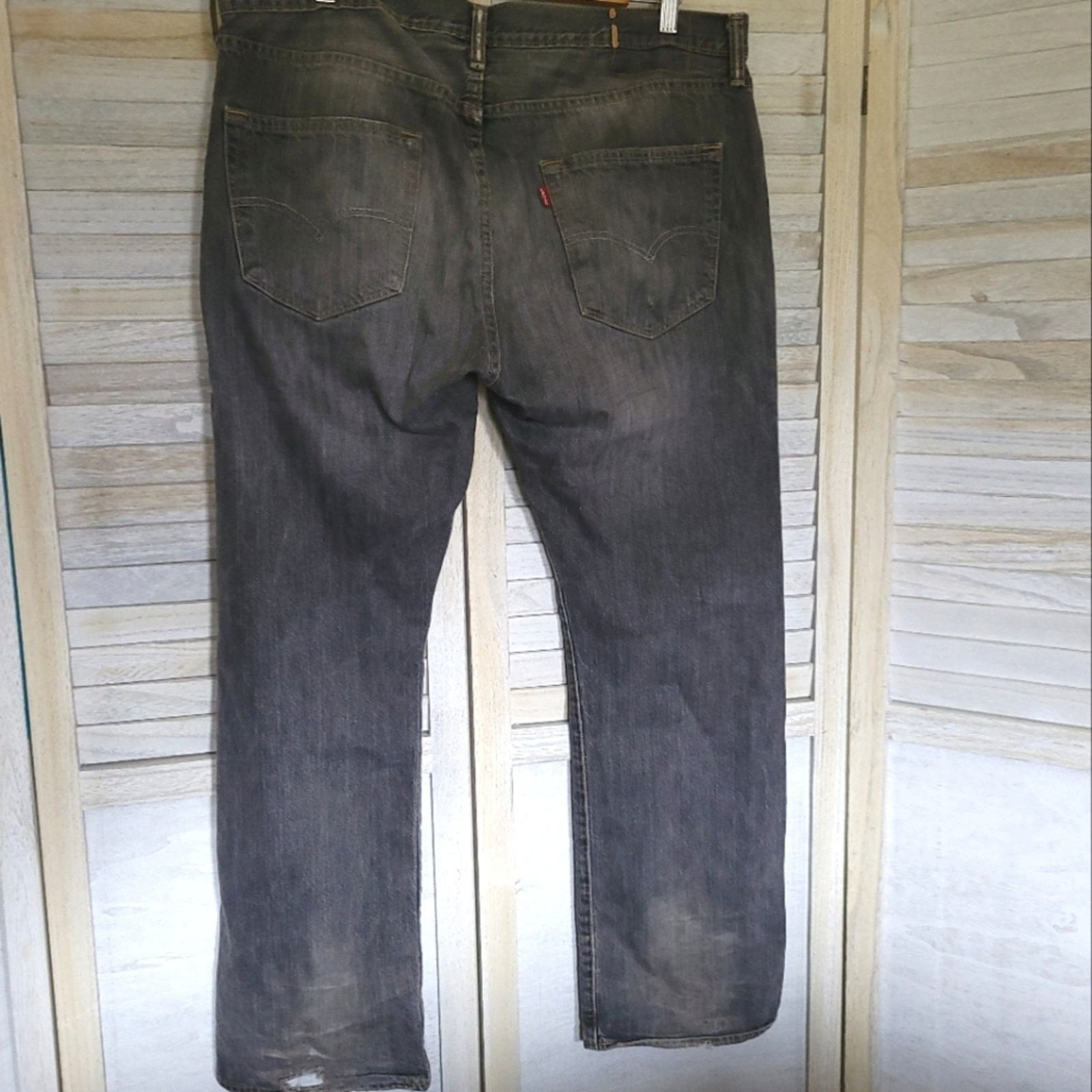 Levi's Levi's Button Fly Relaxed Mens Gray Jeans Size 36 36x29 Size US 36 / EU 52 - 8 Thumbnail