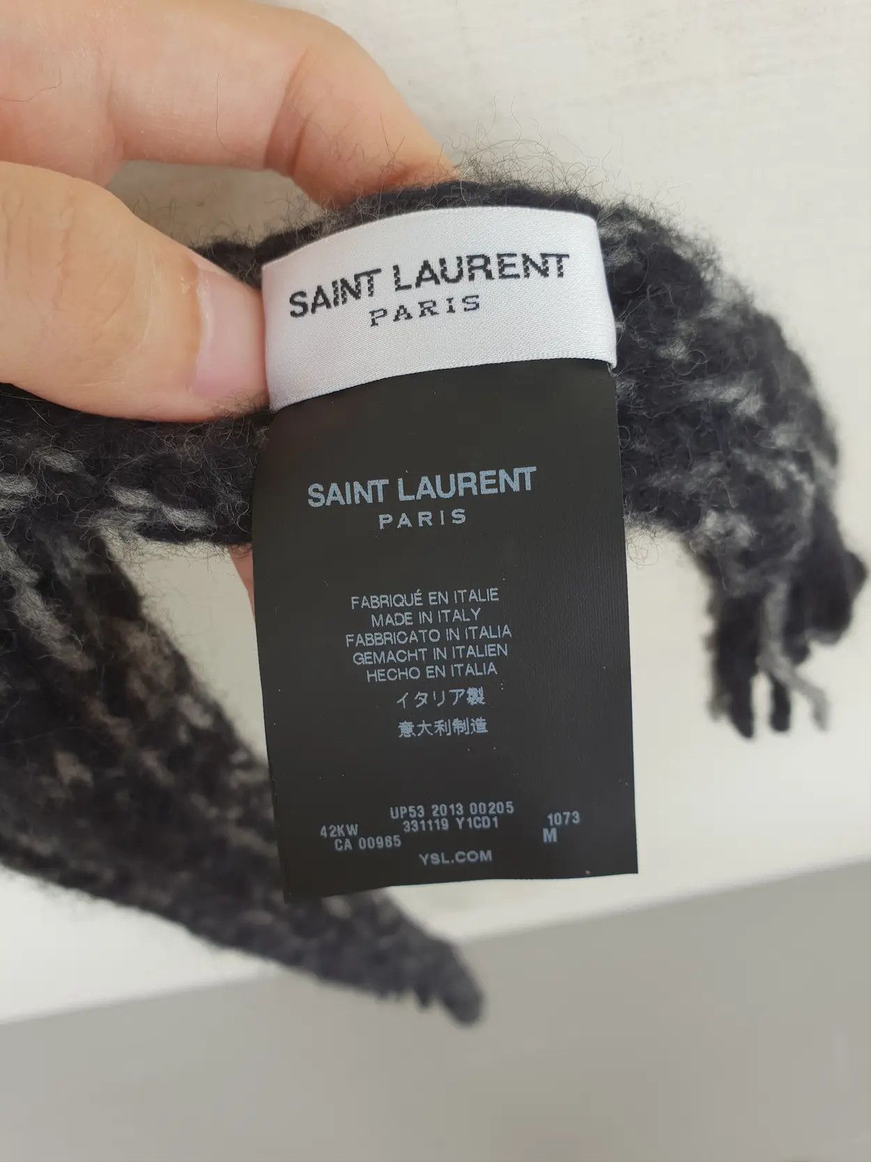 Saint Laurent Paris AW13 Wool Scarf Size ONE SIZE - 3 Thumbnail