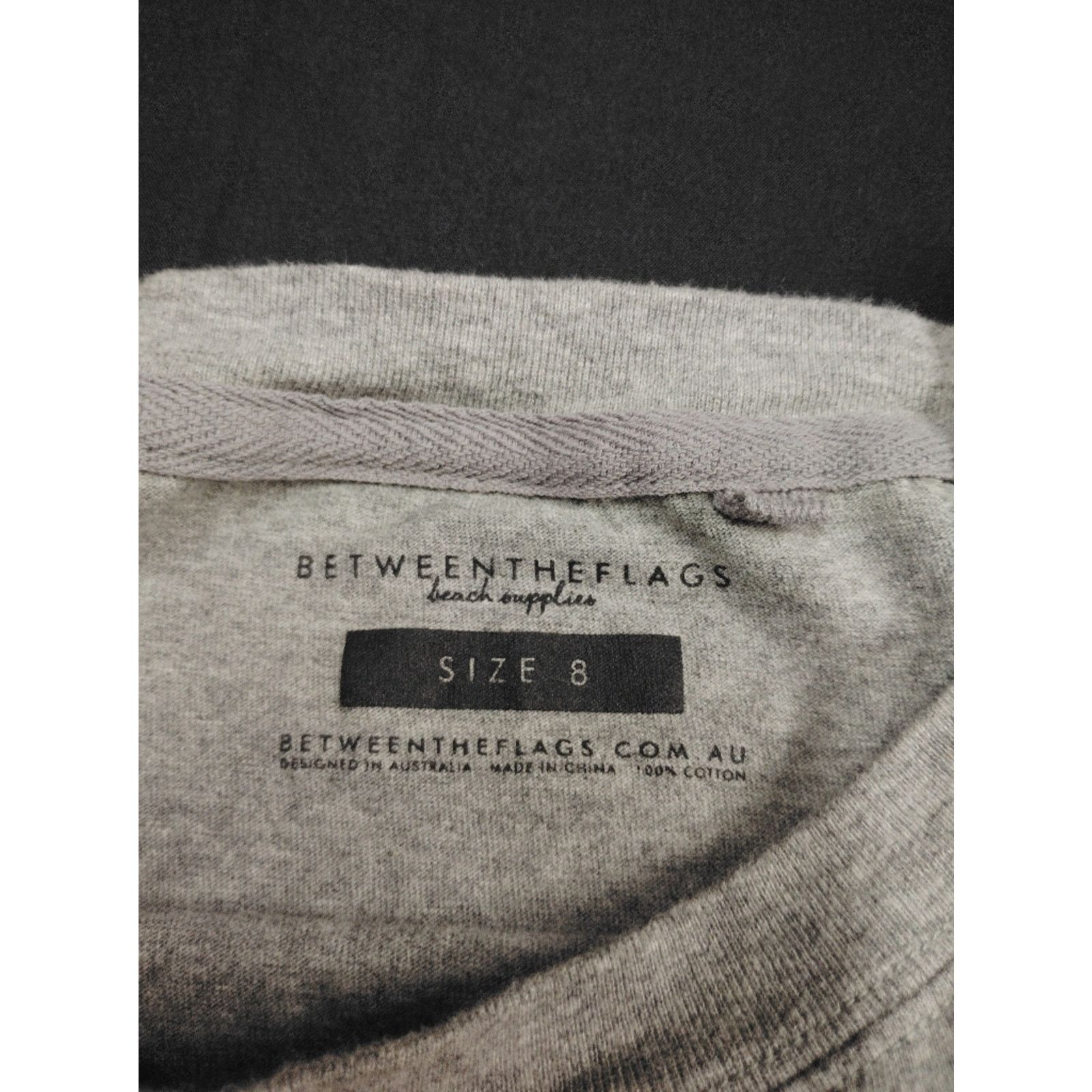 Life's a Beach Gray Tee with Glitter Bondi Beach AU Script Size M / US 6-8 / IT 42-44 - 3 Thumbnail