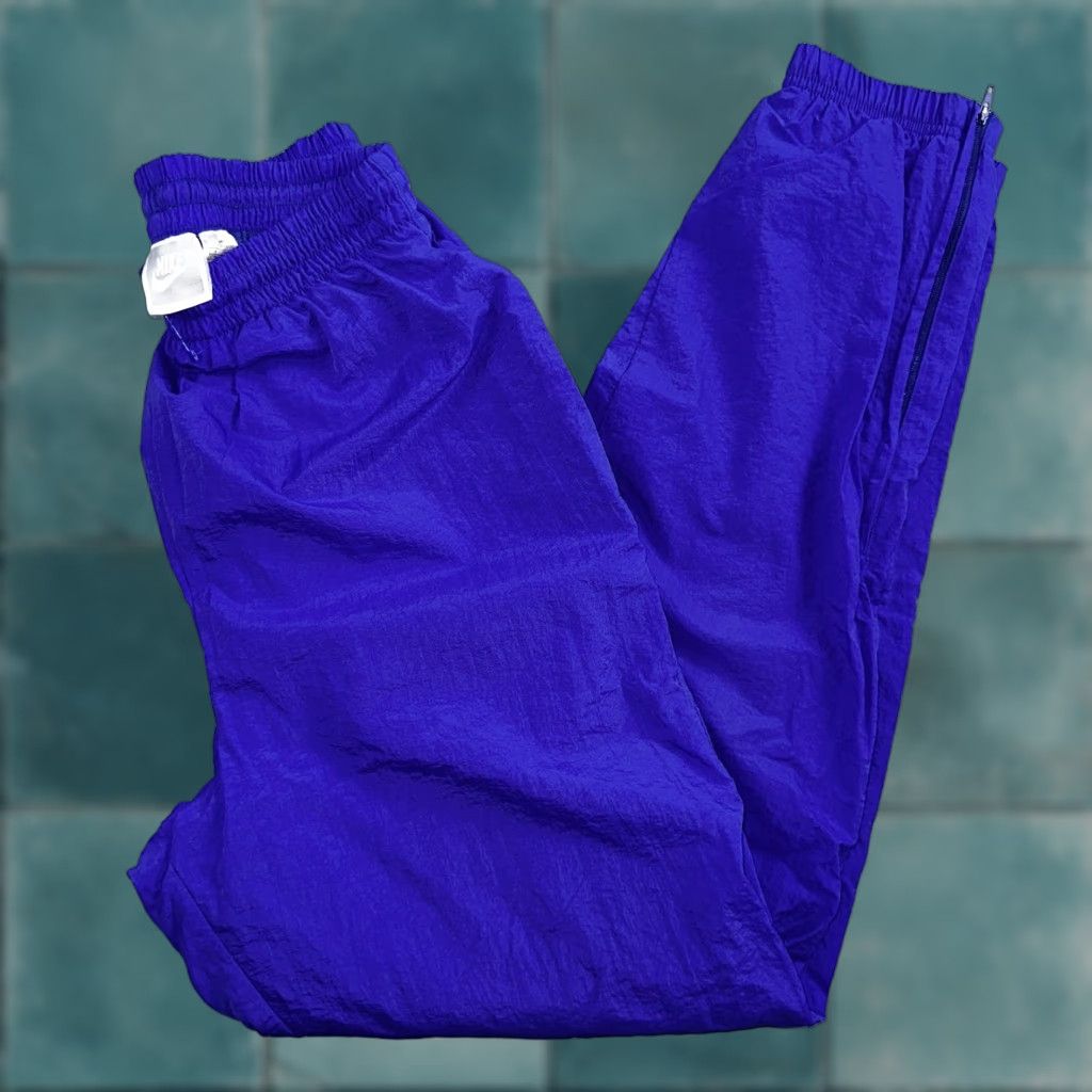 VINTAGE Nike 90s Windbreaker Track Pants Men S Purple Nylon