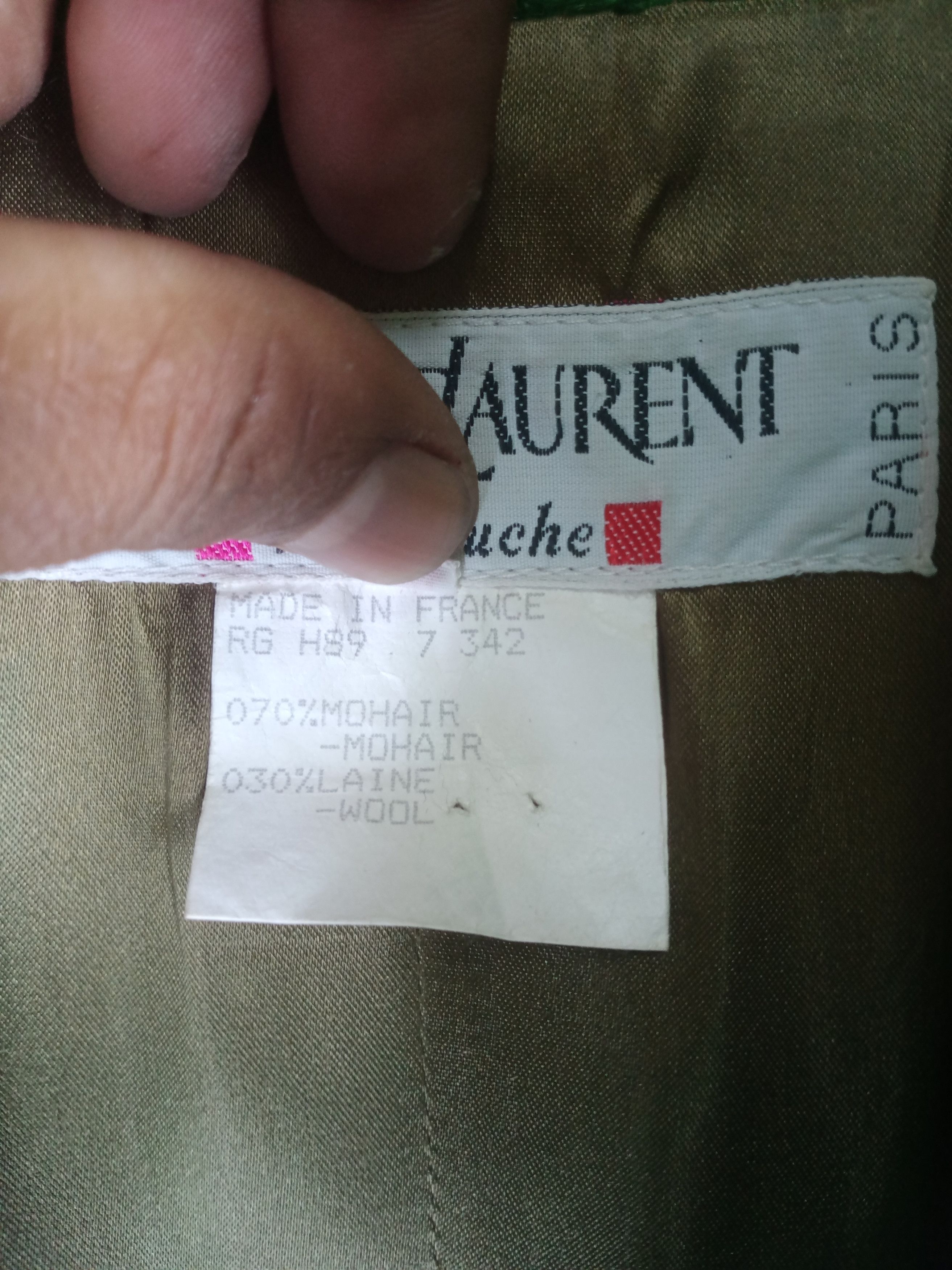 Rare Vintage Yves Saint Lauren River Gauche Coat
