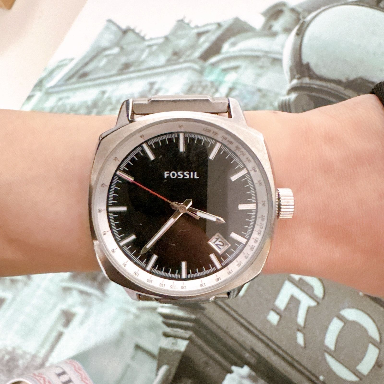 Fossil Fossil PR5463 Men's Watch Silver Tone Size ONE SIZE - 6 Thumbnail