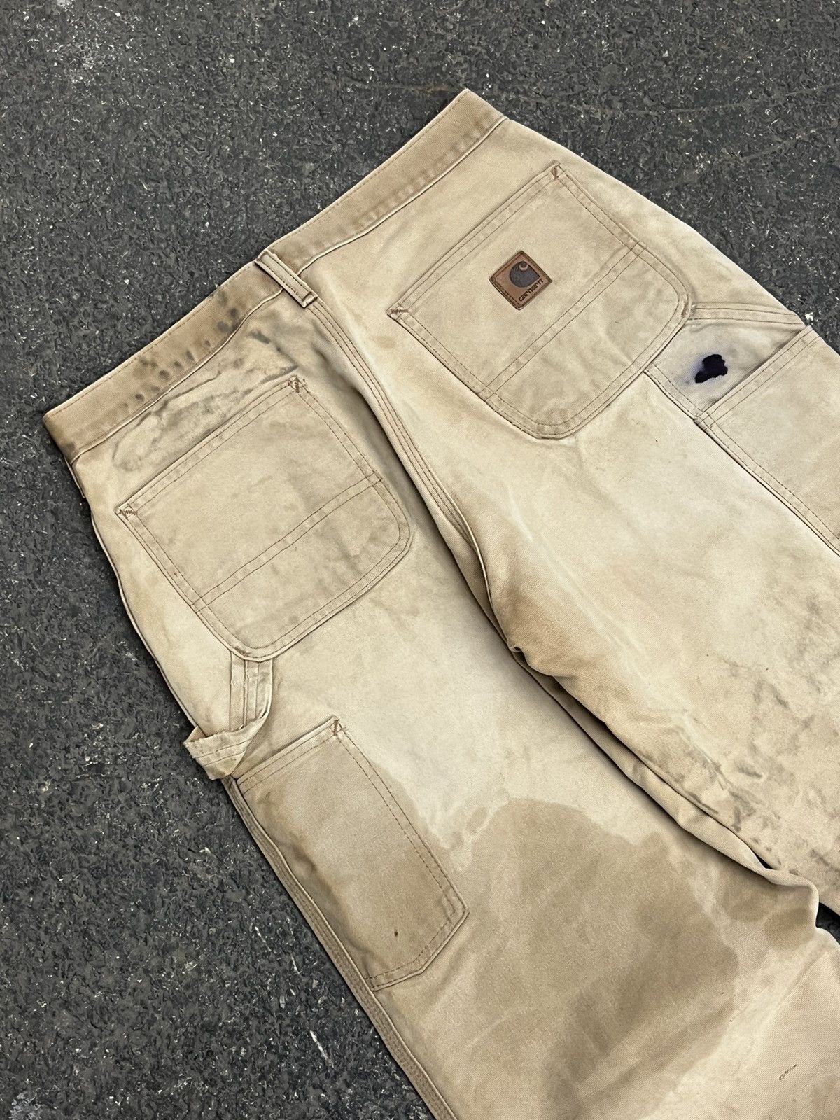 Carhartt × Vintage Carhartt cargo pants thrashed faded vintage hype skater rare Size US 32 / EU 48 - 3 Thumbnail