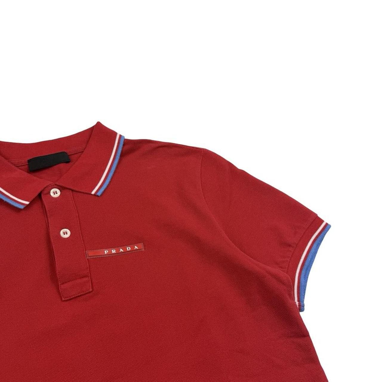 Prada Red Prada Sport Red Tab Polo Shirt - Medium Size US M / EU 48-50 / 2 - 4 Thumbnail