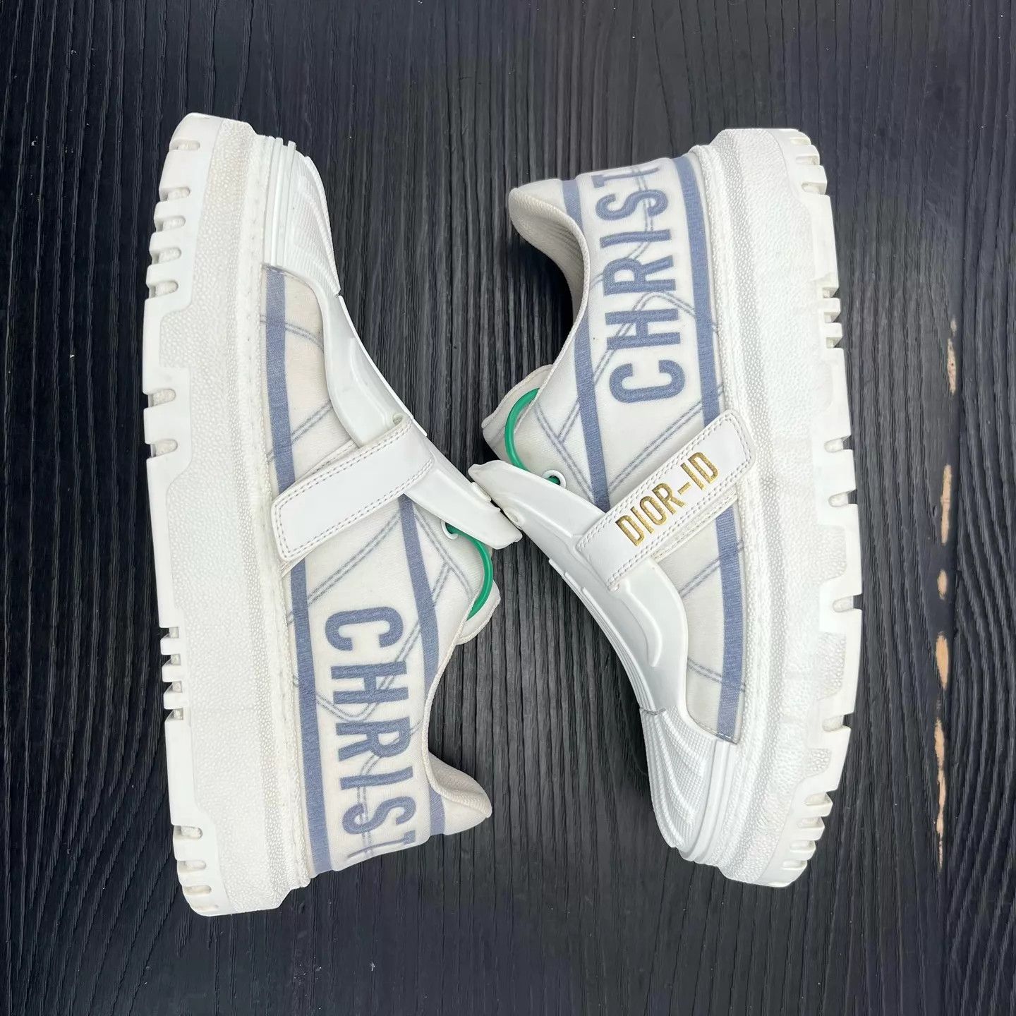 Dior Dior B23 Sneakers White Blue 38 Size US 7.5 / IT 37.5 - 3 Thumbnail
