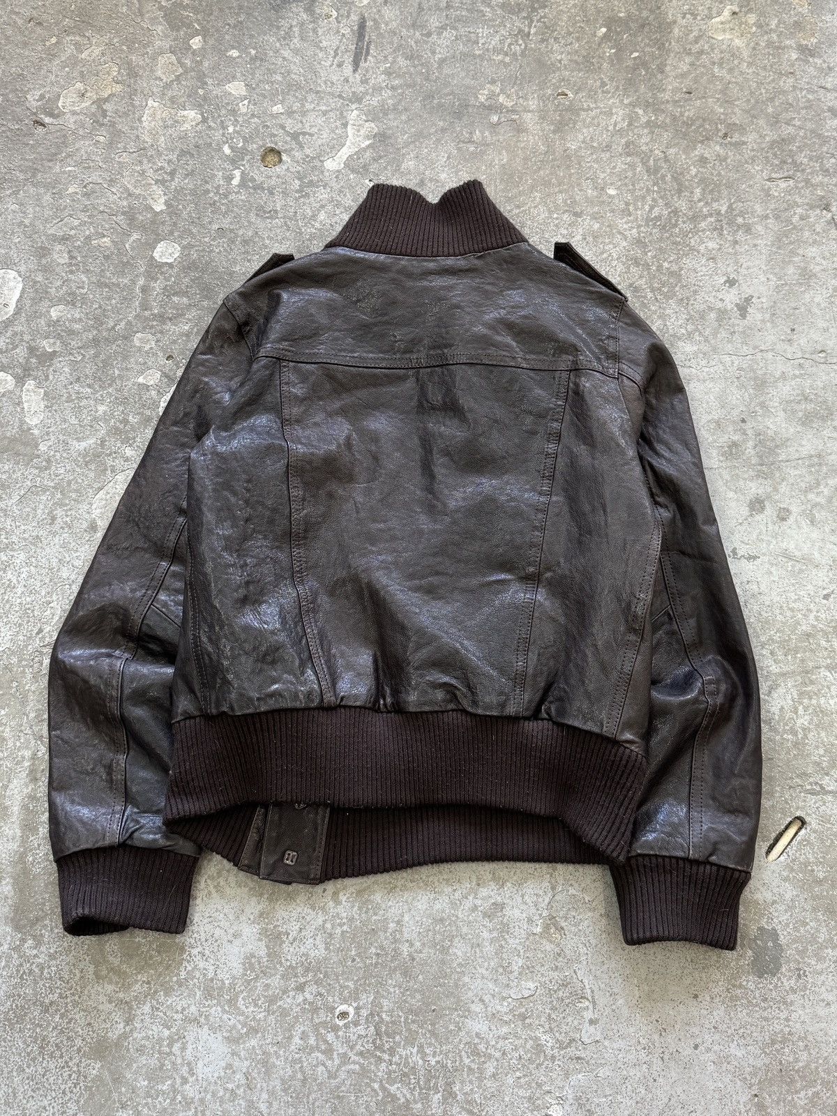Japanese Brand Vintage Real Leather Avant Garde y2k Jacket Size M / US 6-8 / IT 42-44 - 9 Thumbnail