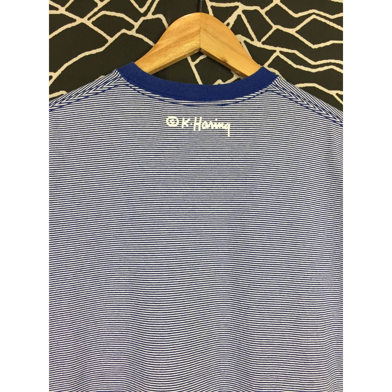 Keith Haring × Uniqlo Keith Haring D.J. David Morales Pop Art Striped Uniqlo Tee Size US M / EU 48-50 / 2 - 7 Thumbnail