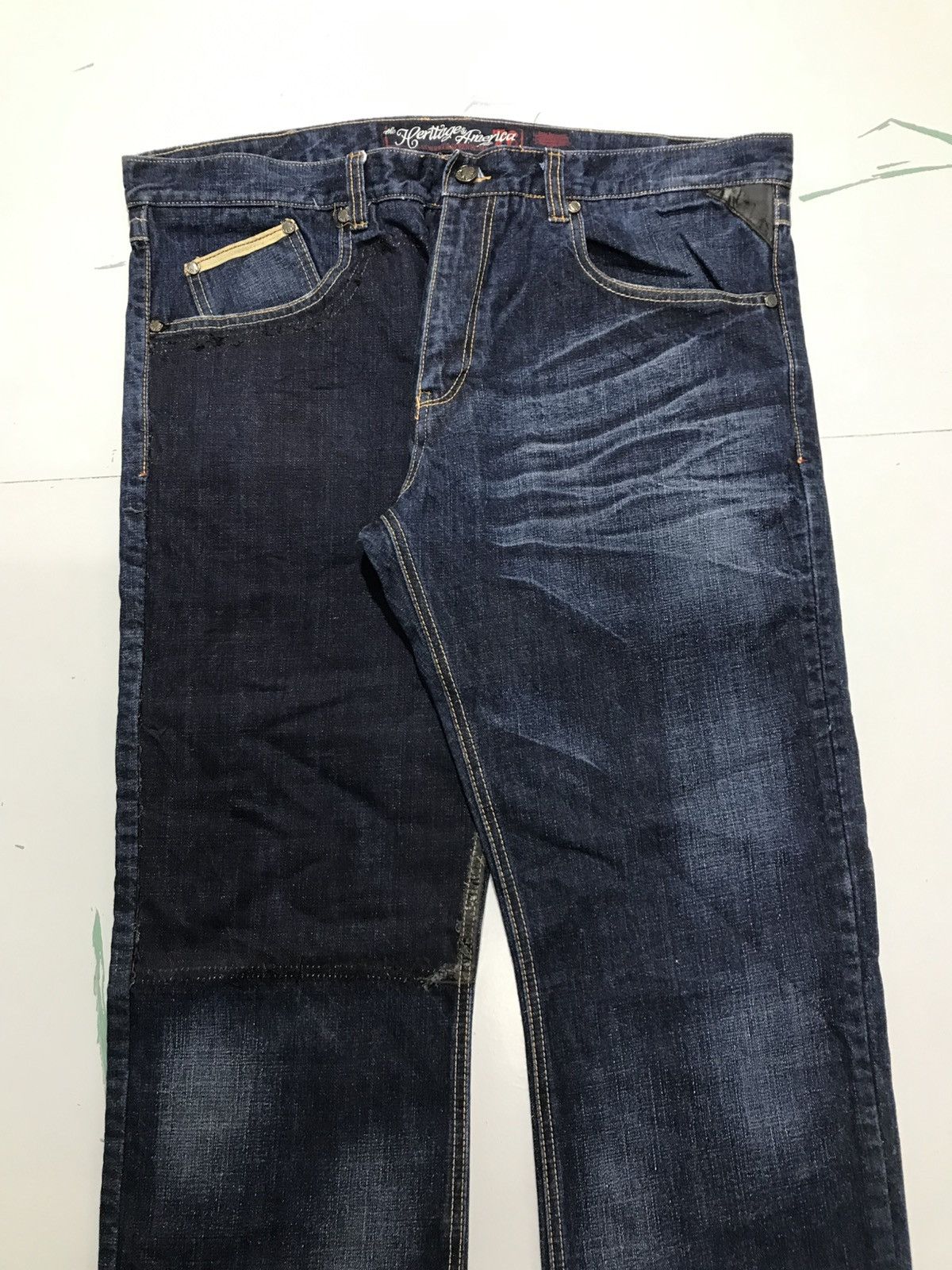 JNCO Vintage heritage america embroidered denim Size US 42 / EU 58 - 5 Thumbnail