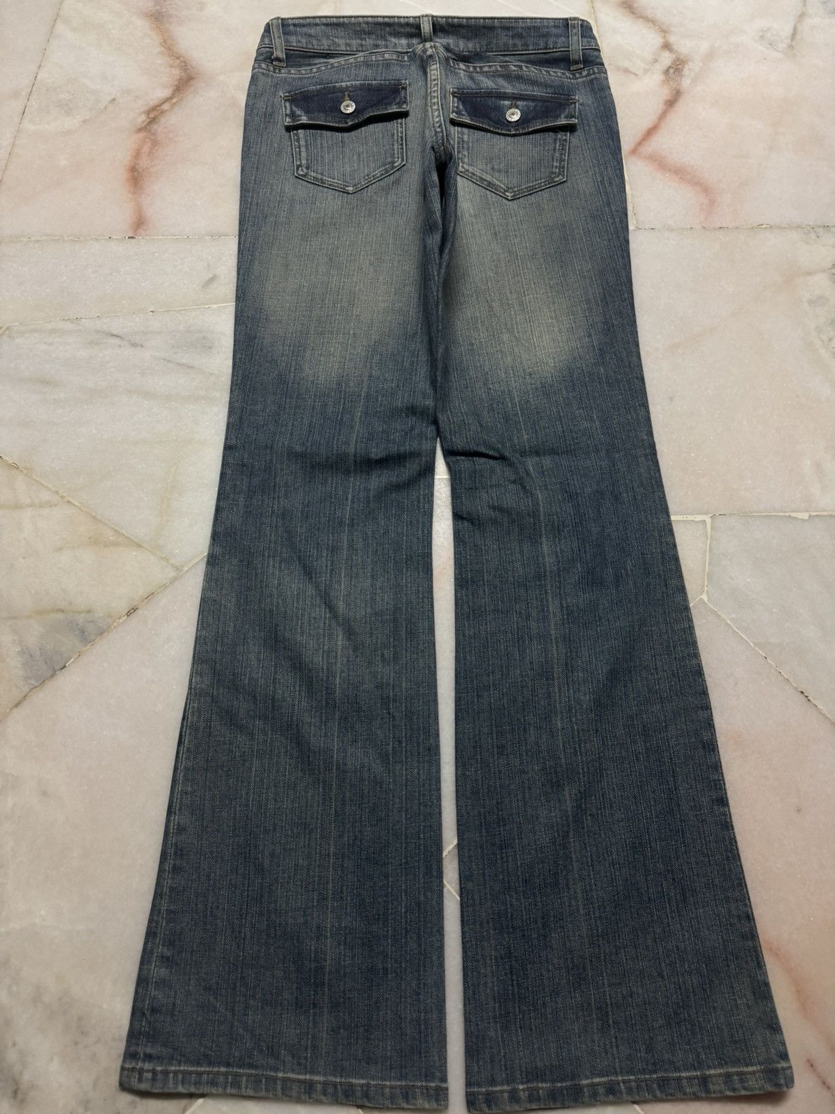 Japanese Brand 💥BOOTCUT💥JAPANESE TOPVALU RUSTY MUDWASH FLARED JEANS Size US 28 / EU 44 - 10 Thumbnail