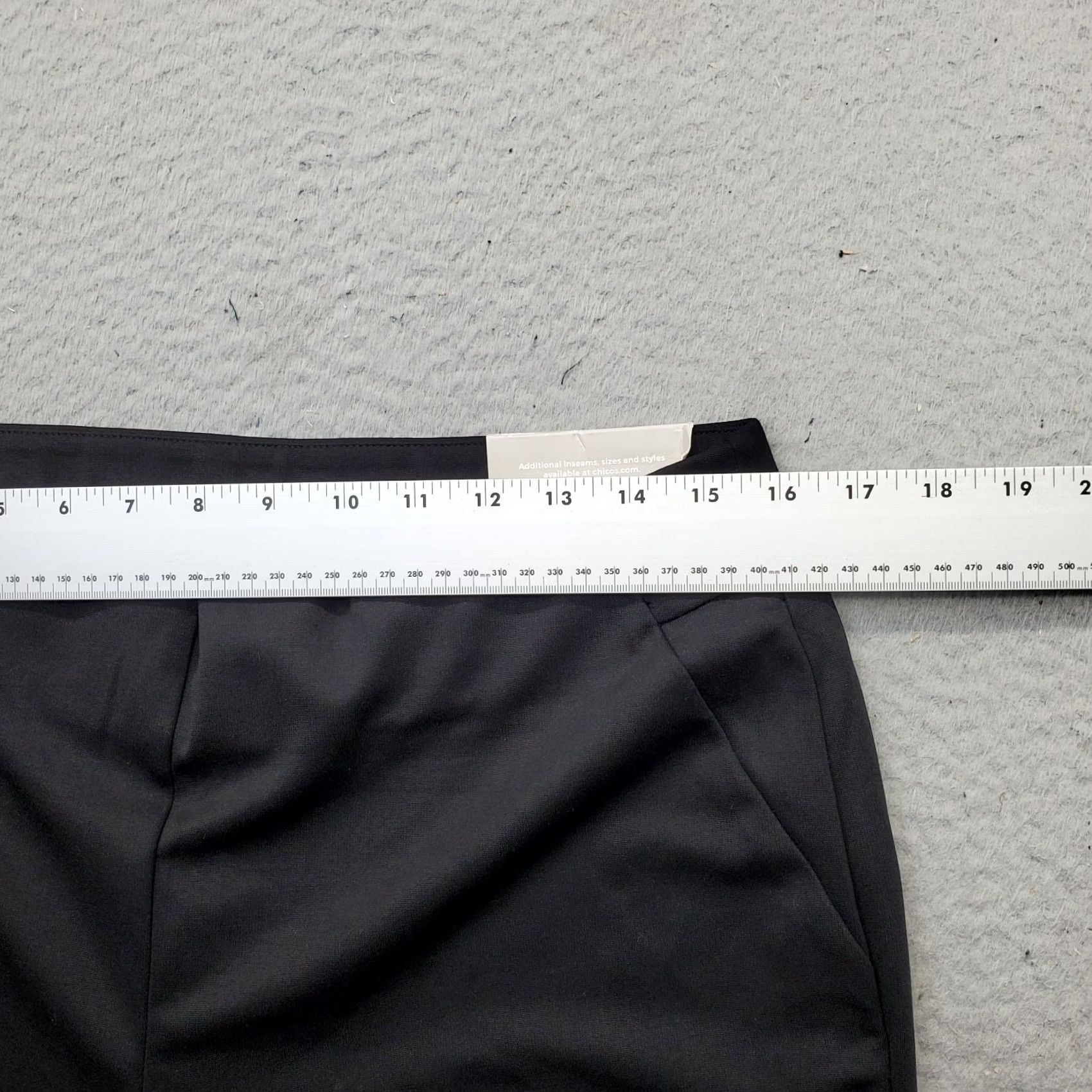 Vintage Chico's Trouser Pants Women 8 Black Ponte Stretch Relaxed Wide-Leg Pockets Pants Size 30" / US 8 / IT 44 - 6 Thumbnail