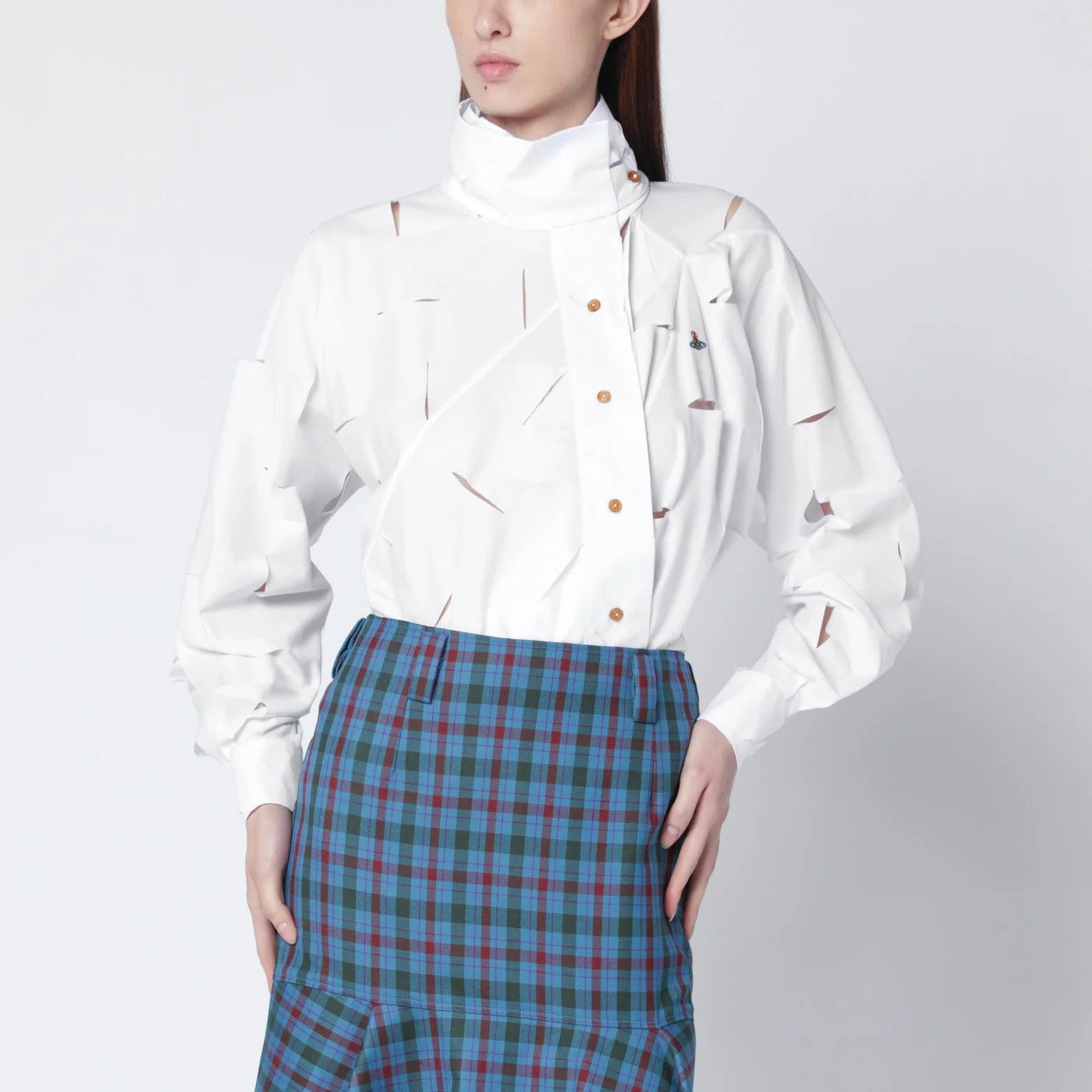 Vivienne Westwood o1d2blof0526 Shirt in White Size S / US 4 / IT 40 - 1 Thumbnail