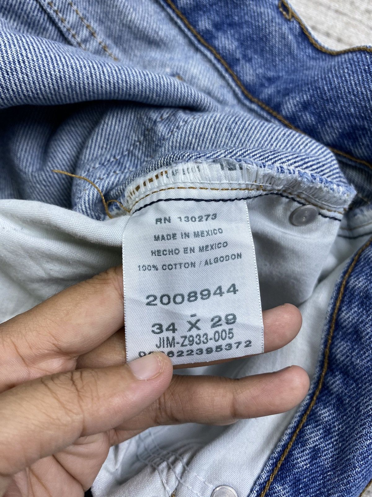 Lee × Vintage Vintage 90s Lee Distressed Denim Pants Size US 34 / EU 50 - 14 Thumbnail
