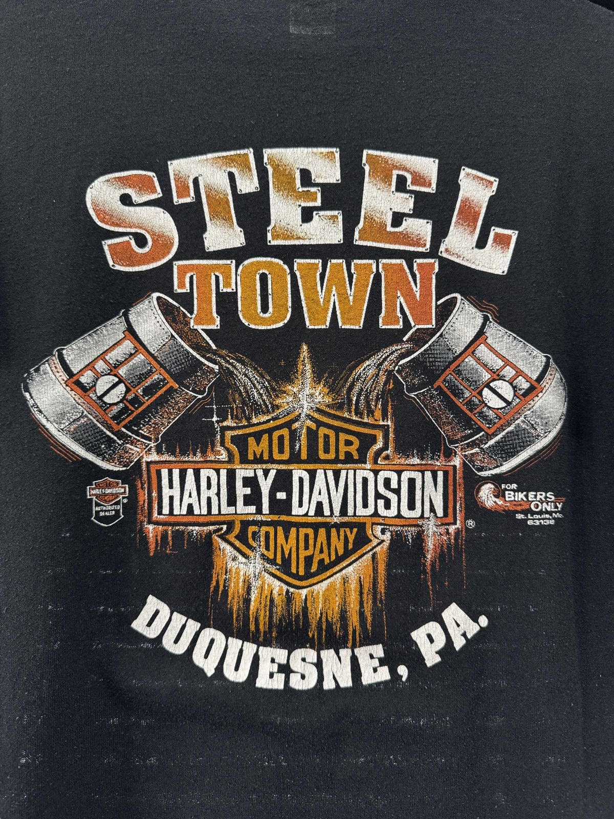 Vintage Vintage 80s Harley Davidson Real Steel Shirt Size US L / EU 52-54 / 3 - 7 Thumbnail
