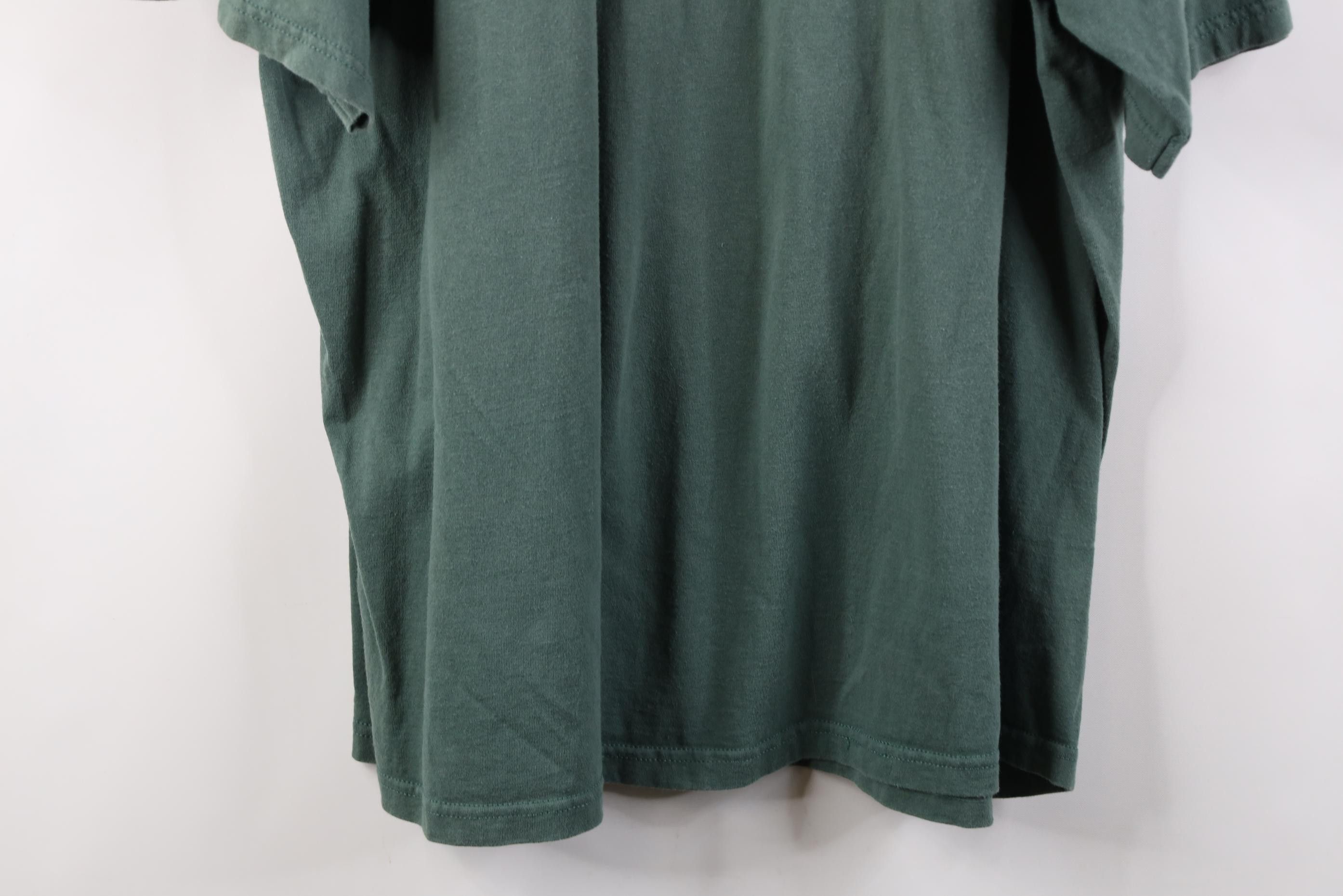 Nike Vintage 90s Nike Mini Swoosh Monochrome T-Shirt Green USA Size US XXL / EU 58 / 5 - 14 Thumbnail