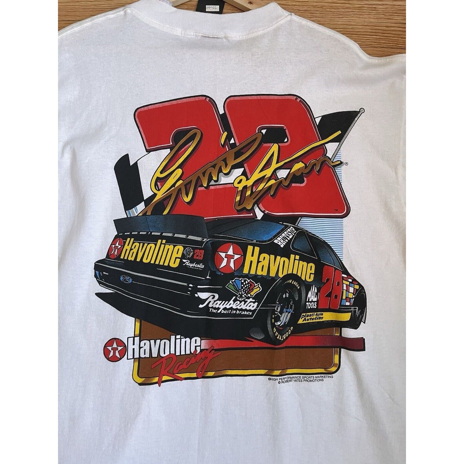 NASCAR VINTAGE NASCAR ERNIE IRVAN #23 YATES HAVOLINE RACING TEE 90S Size US L / EU 52-54 / 3 - 7 Thumbnail