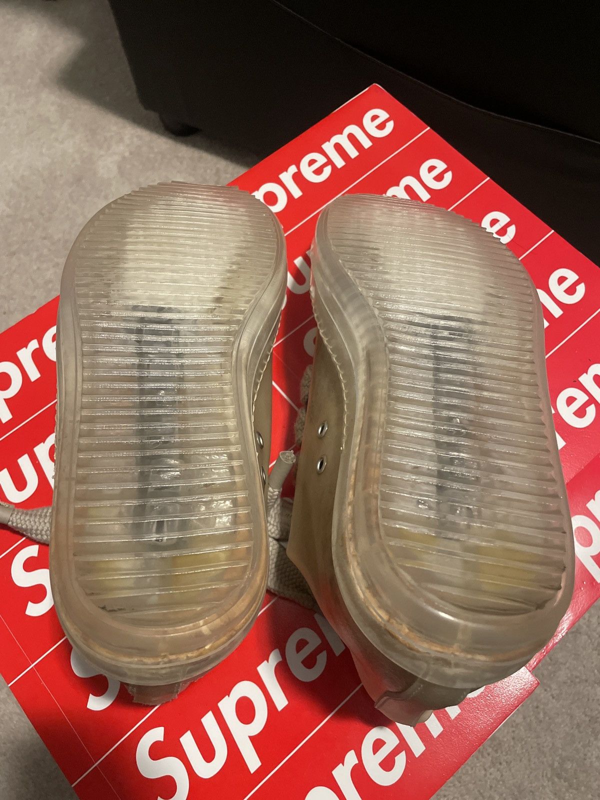 Rick Owens Rick Owens Phlegethon Clear Jumbo Sneakers New 42 Rick Owens Rick Owens Phlegethon Clear Jumbo Sneakers New 42