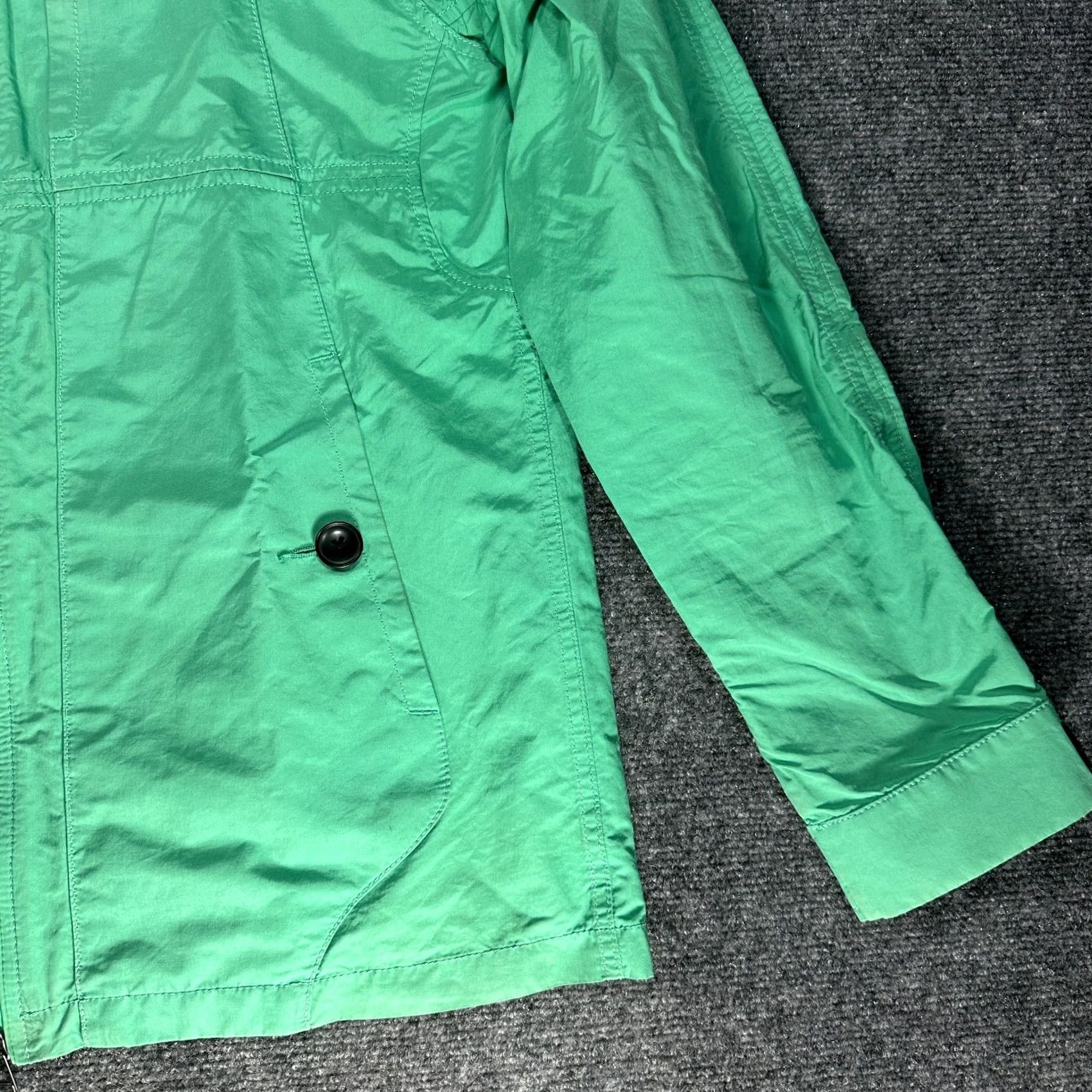 Club Monaco VINTAGE? No - Club Monaco Jacket Womens Medium Green Zip Up Hooded Pockets Windbreaker Rain Size M / US 6-8 / IT 42-44 - 3 Thumbnail