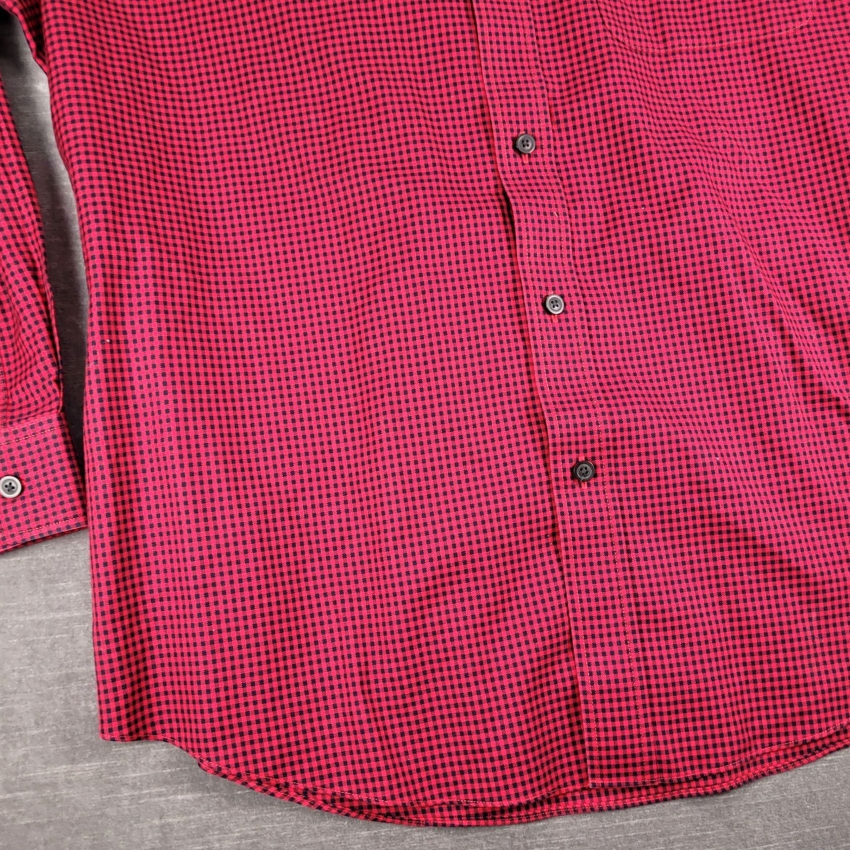 Orvis Orvis Red Black Gingham Check Wrinkle Free Button Down Shirt XL Mens Size US XL / EU 56 / 4 - 7 Thumbnail