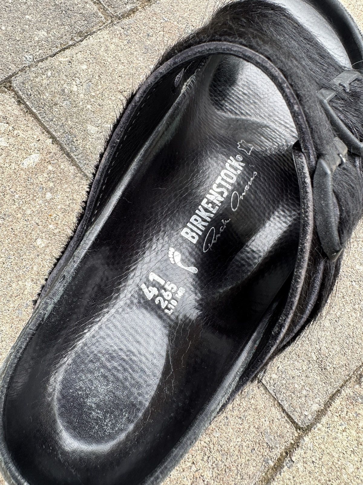 Birkenstock × Rick Owens rick owens birkenstock calf hair sandals Size US 8.5 / EU 41-42 - 3 Thumbnail