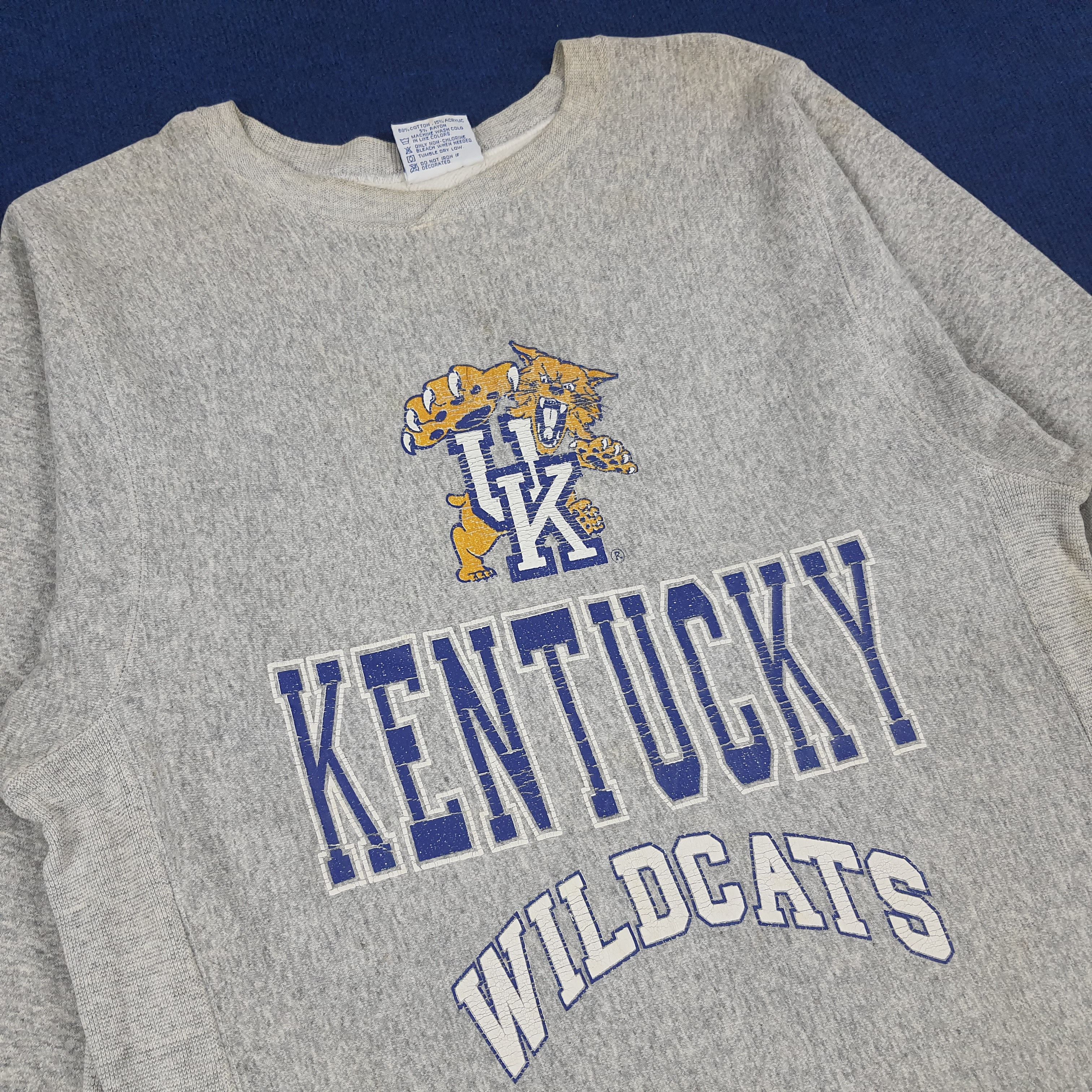 NBA Vintage UK Kentucky Wildcats Basketball Team Sweatshirts Size US L / EU 52-54 / 3 - 2 Thumbnail