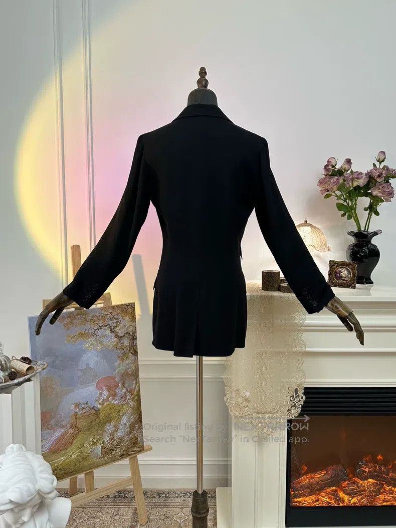 Hermes Hermes Waist Cinched Casual Asymmetrical Suit Jacket, Blac Size XS / US 0-2 / IT 36-38 - 5 Thumbnail