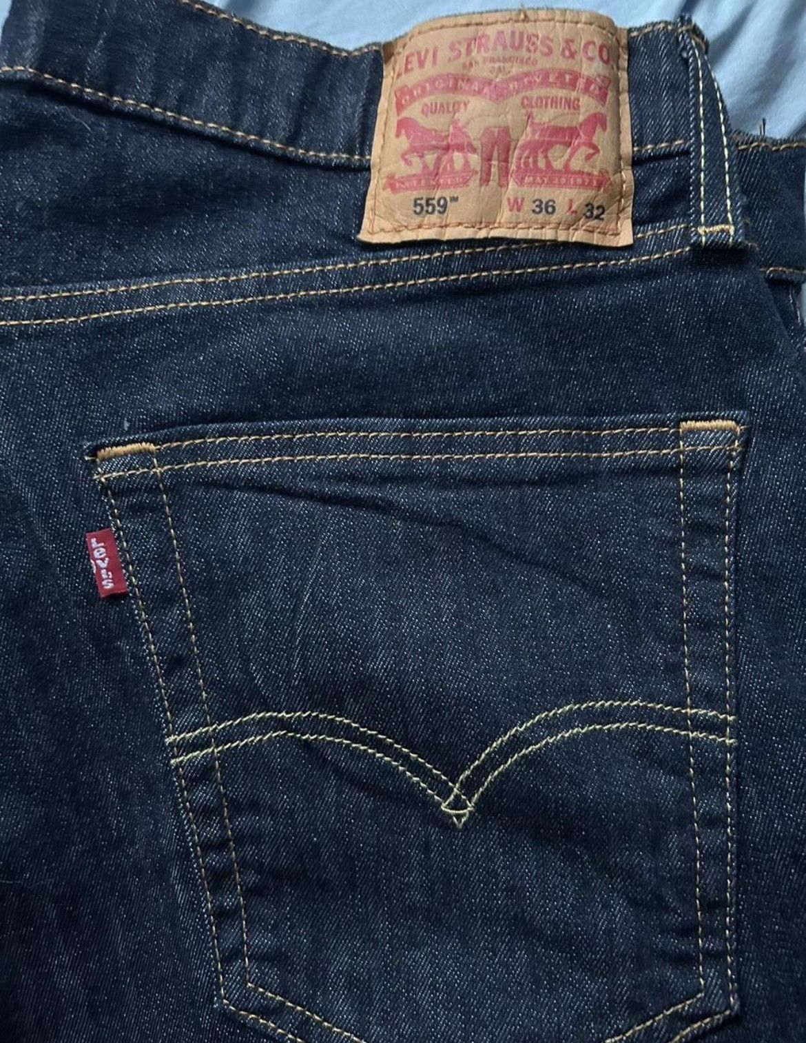 Levi's Levis 559 denim relaxed fit Size US 36 / EU 52 - 2 Thumbnail