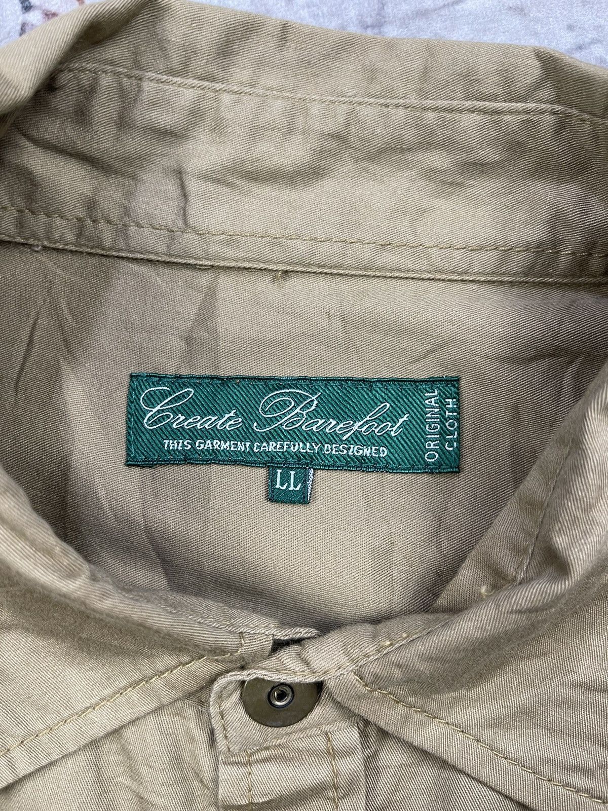 Japanese Brand Create Barefoot Military Airborne Button Down Shirt Size US M / EU 48-50 / 2 - 11 Thumbnail