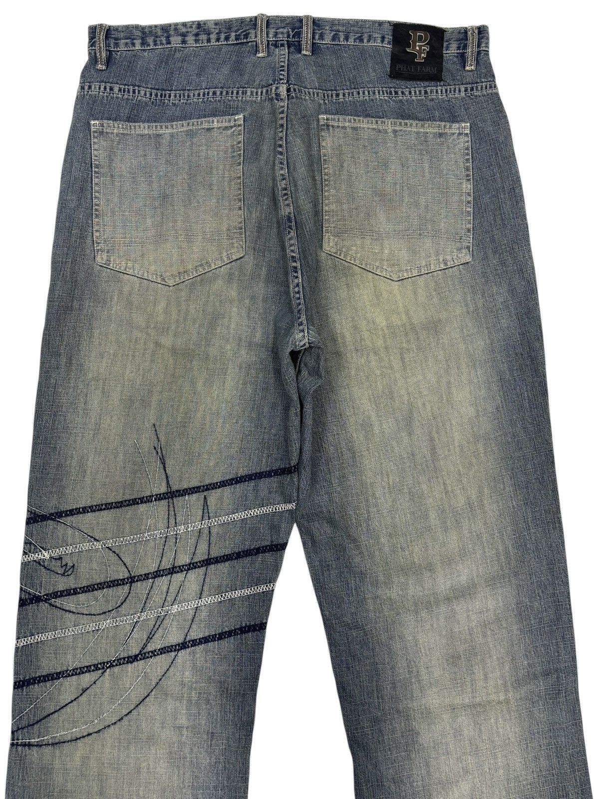 Kapital Baggy Jeans Phat Farm Embroidery Rare Design Jeans Size US 38 / EU 54 - 8 Thumbnail