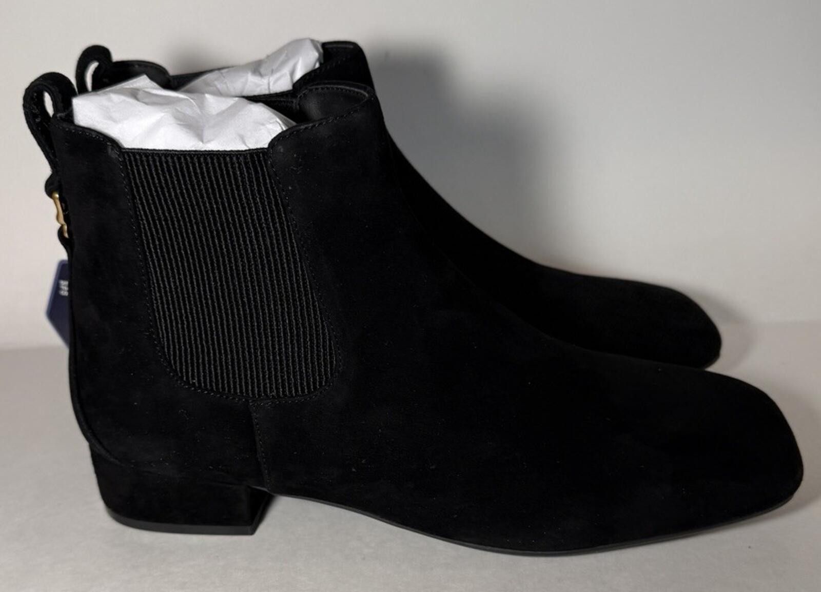 Other AEROSOLES Nancilee Chelsea Boot Kid Suede Leather Black 9.5M Size US 9.5 / IT 39.5 - 3 Thumbnail
