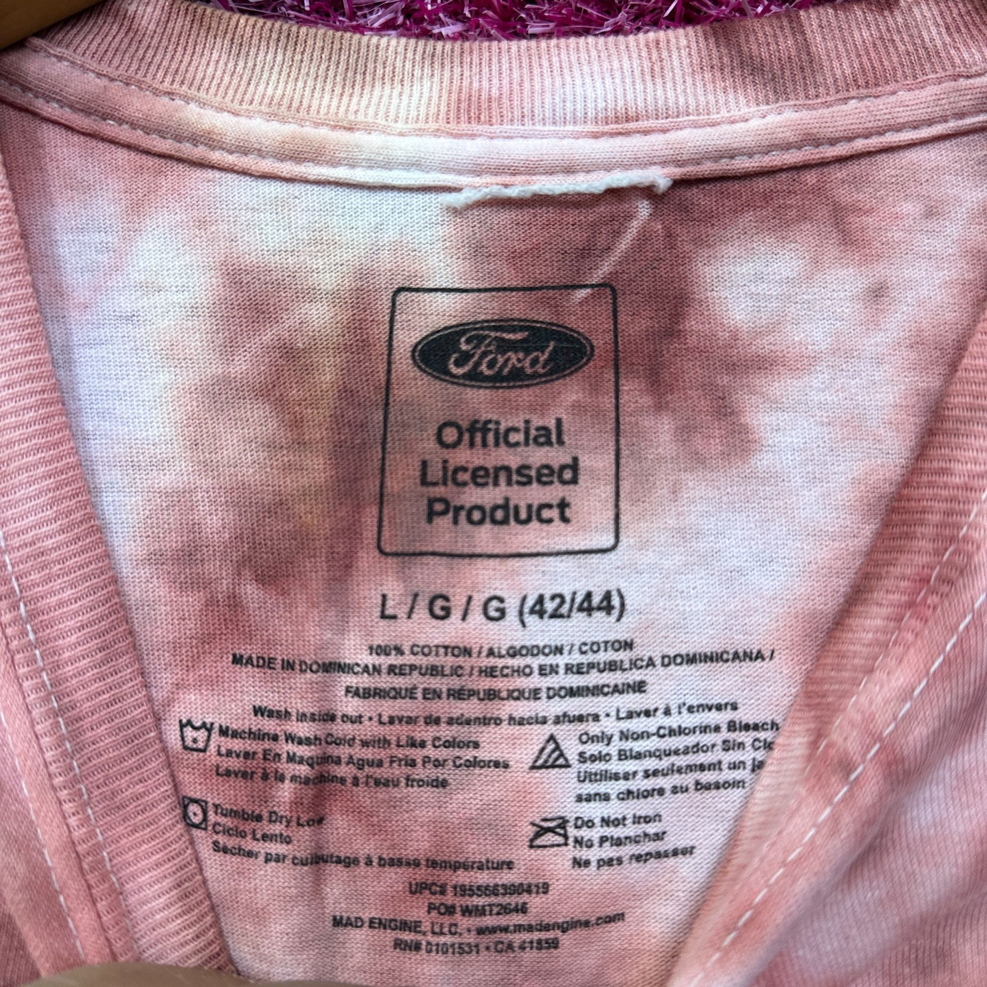 Ford Ford Mustang Classic American Muscle Car Promo Tie Dye L Size US L / EU 52-54 / 3 - 4 Thumbnail