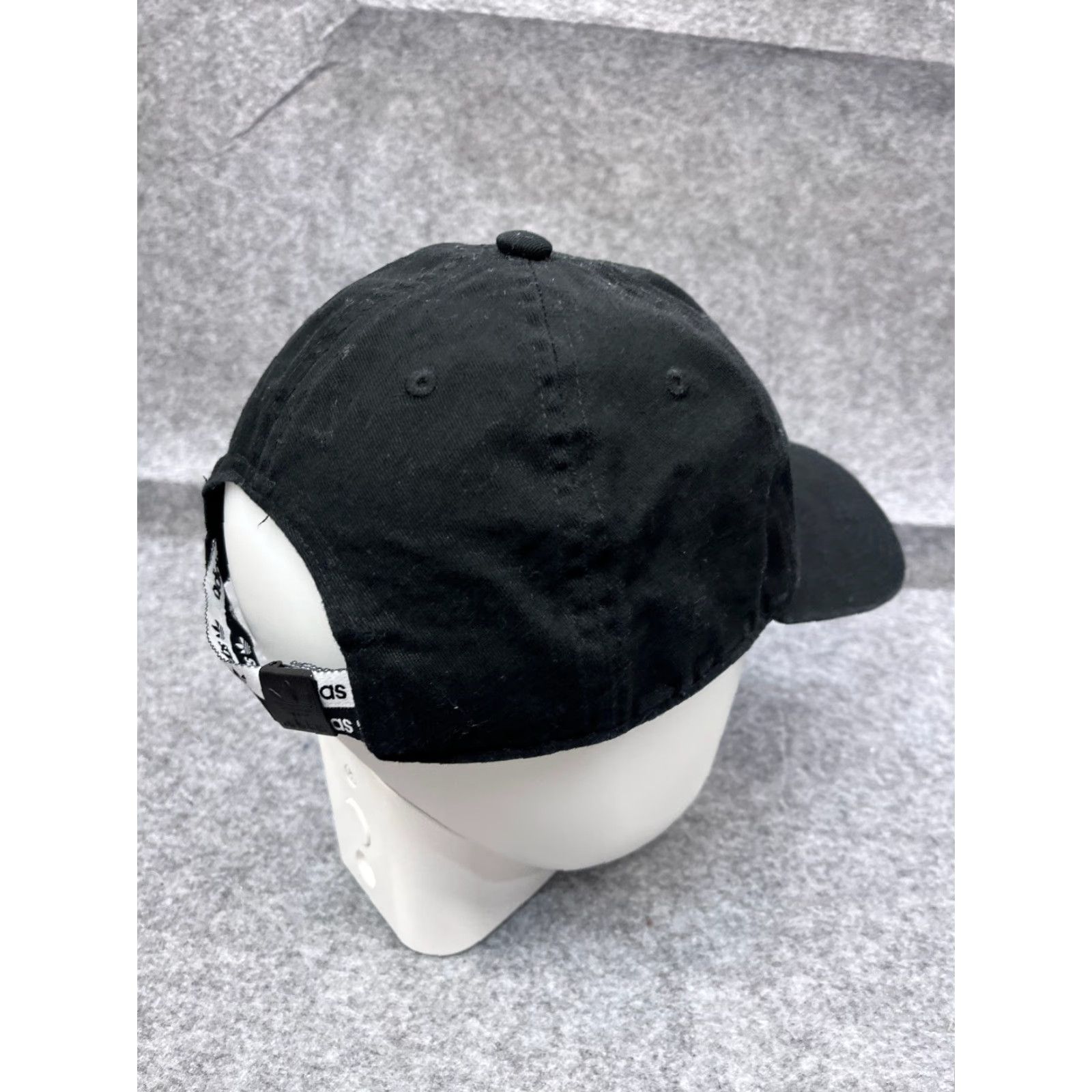 Adidas Adidas Hat Cap Strap Back Adult One Size Black 100% Cotton Golfer Outdoor Size ONE SIZE - 7 Thumbnail