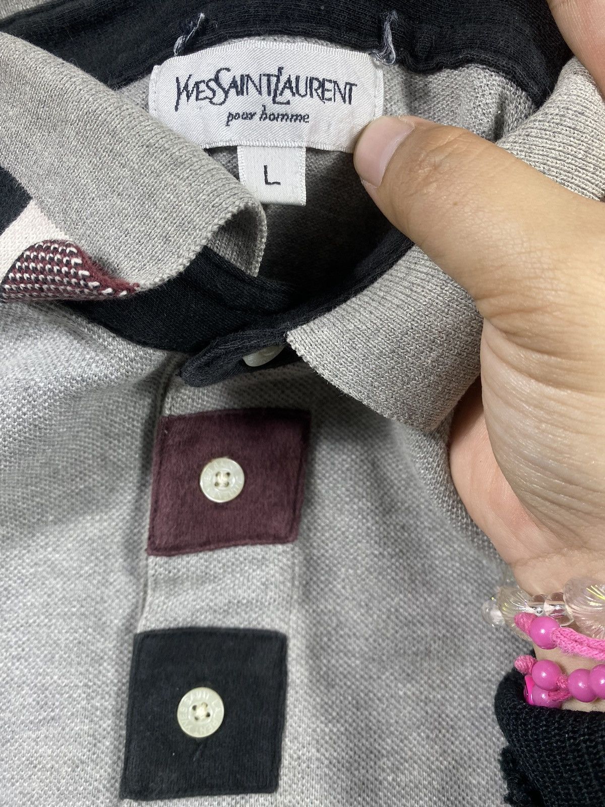Yves Saint Laurent YvesSaintLaurent poor Homme polo long slevee Size US L / EU 52-54 / 3 - 6 Thumbnail