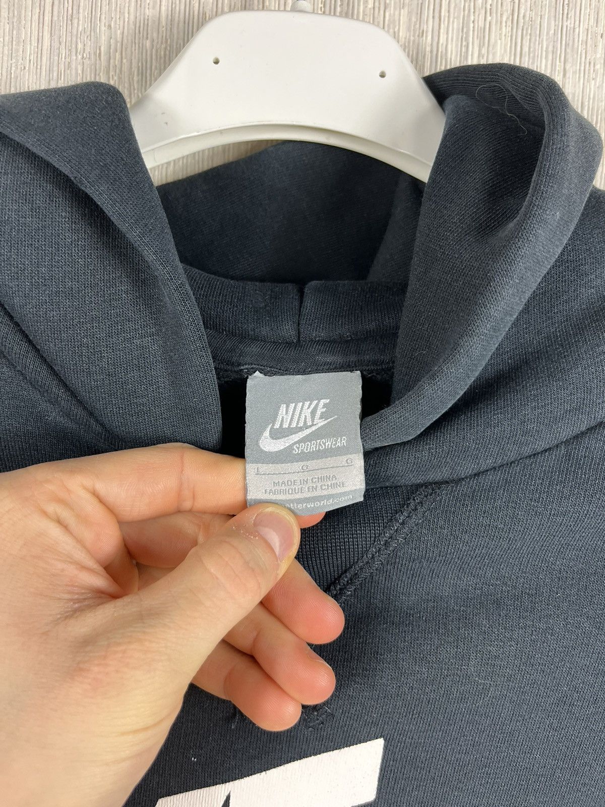 Nike × Vintage Vintage Nike y2k hoodie big logo air swoosh drill retro Size US L / EU 52-54 / 3 - 17 Thumbnail