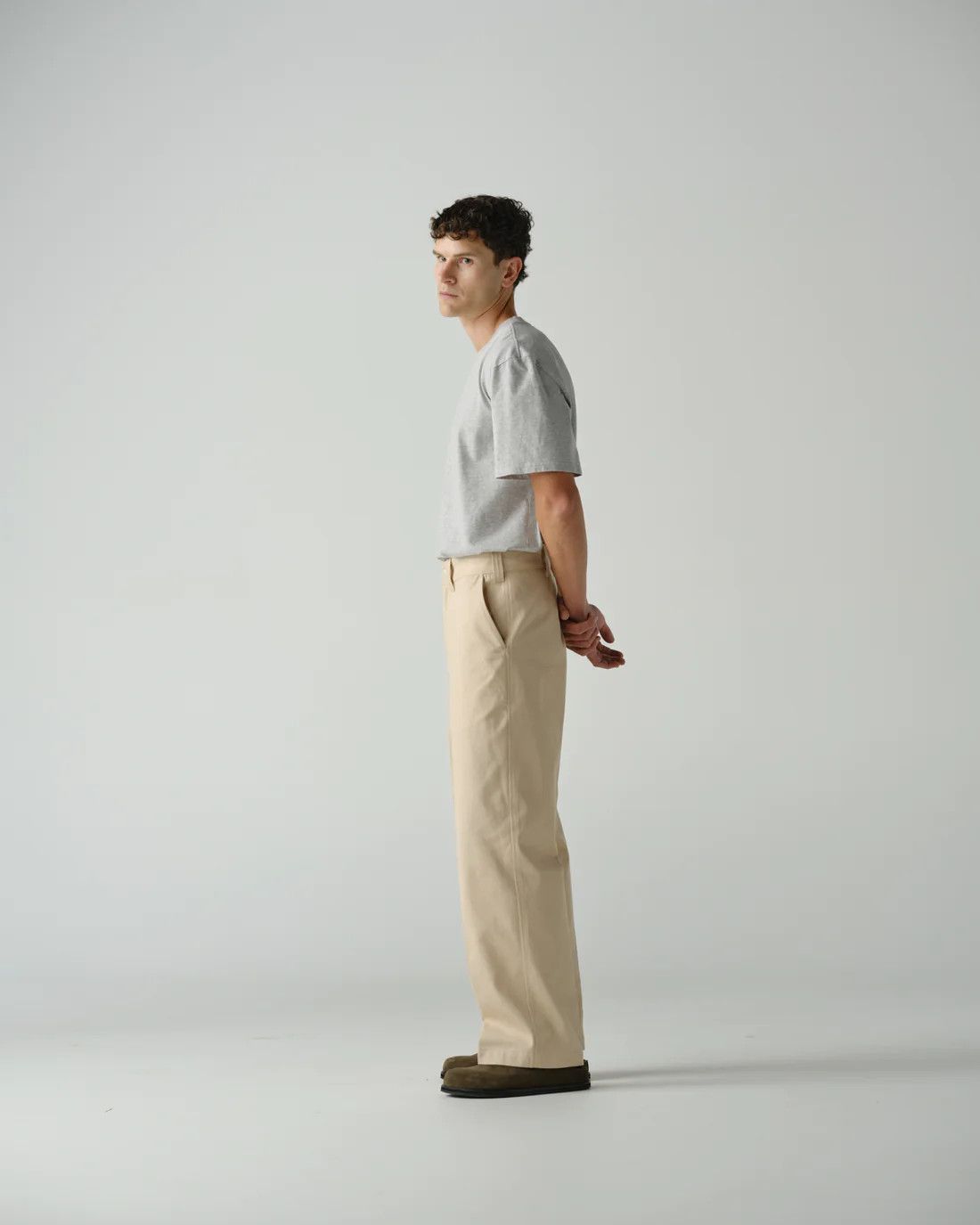 Other 💚 Thom Morison Wide Classic Pant Ecru Small NEW Size US 32 / EU 48 - 14 Thumbnail
