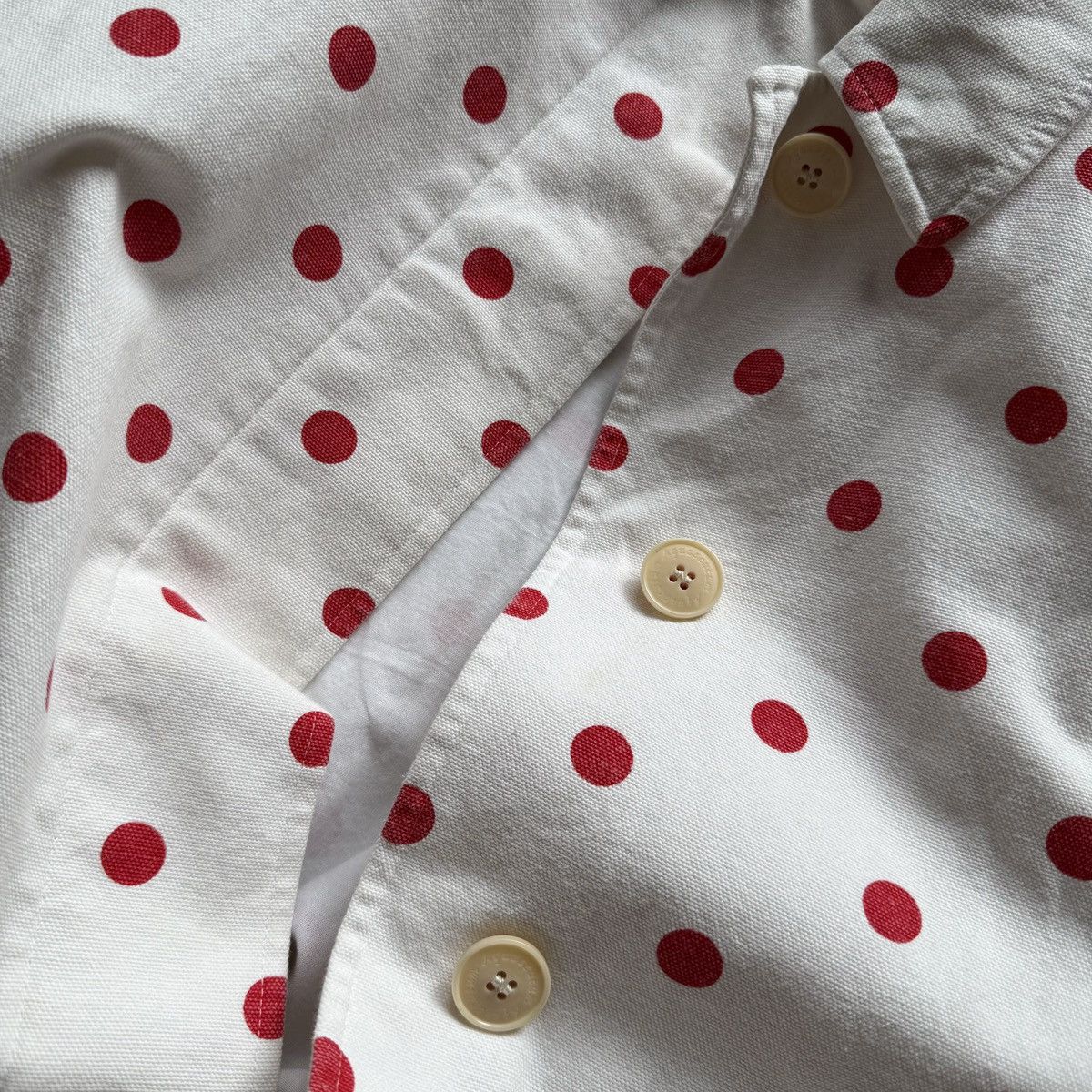 Aquascutum Aquascutum London Womens White Red Polka Dot Coat Jacket Size L / US 10 / IT 46 - 6 Thumbnail