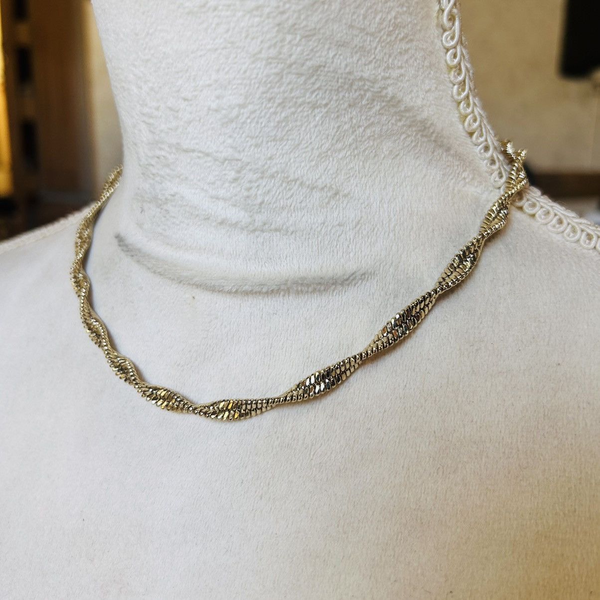 Vintage Vintage 80s gold plated twisted chain necklace Size ONE SIZE - 3 Thumbnail