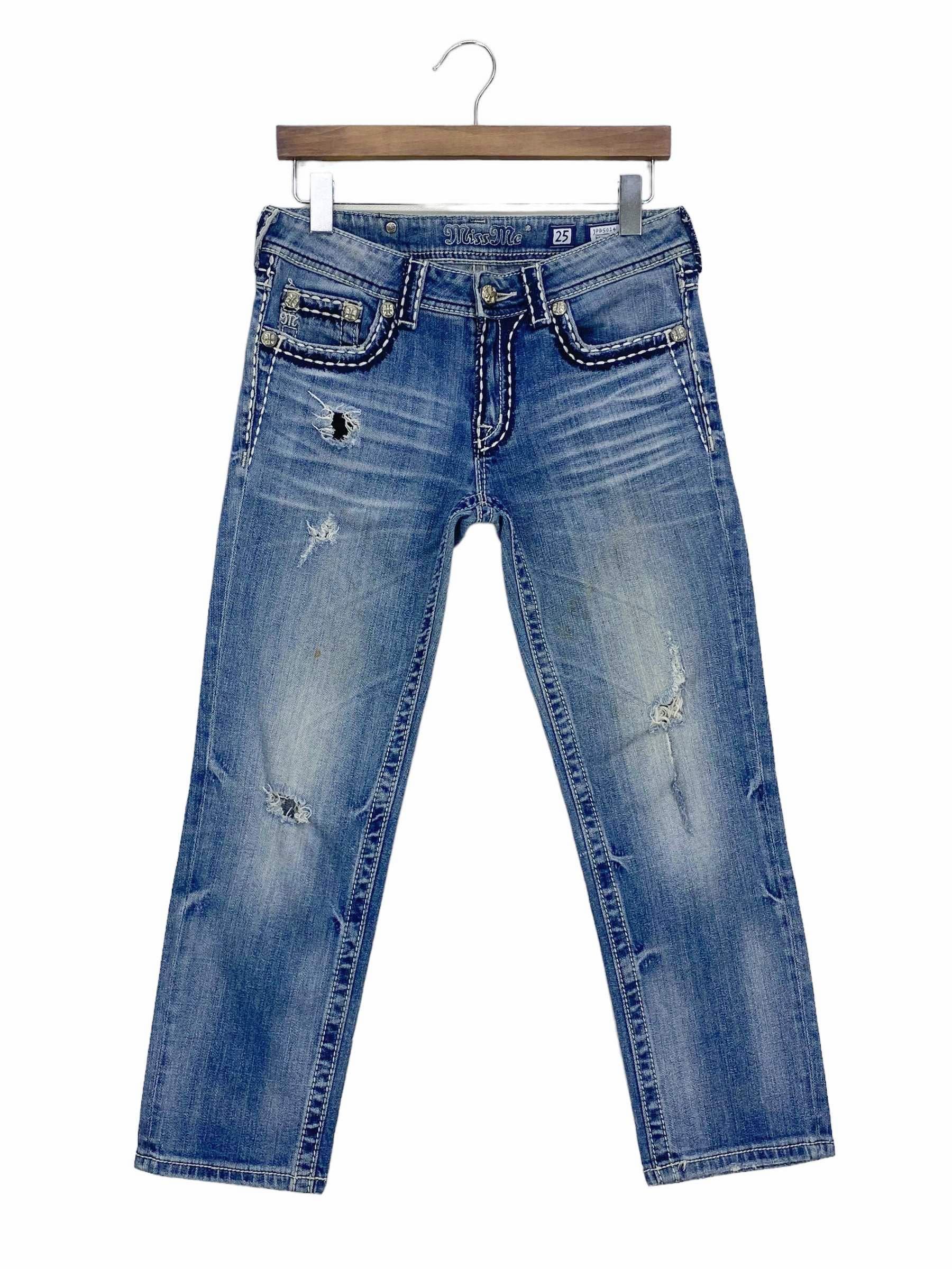 Other Miss Me Ankle Jeans Boyfriend Denim Jeans Size 25" / US 0 / IT 36 - 2 Thumbnail