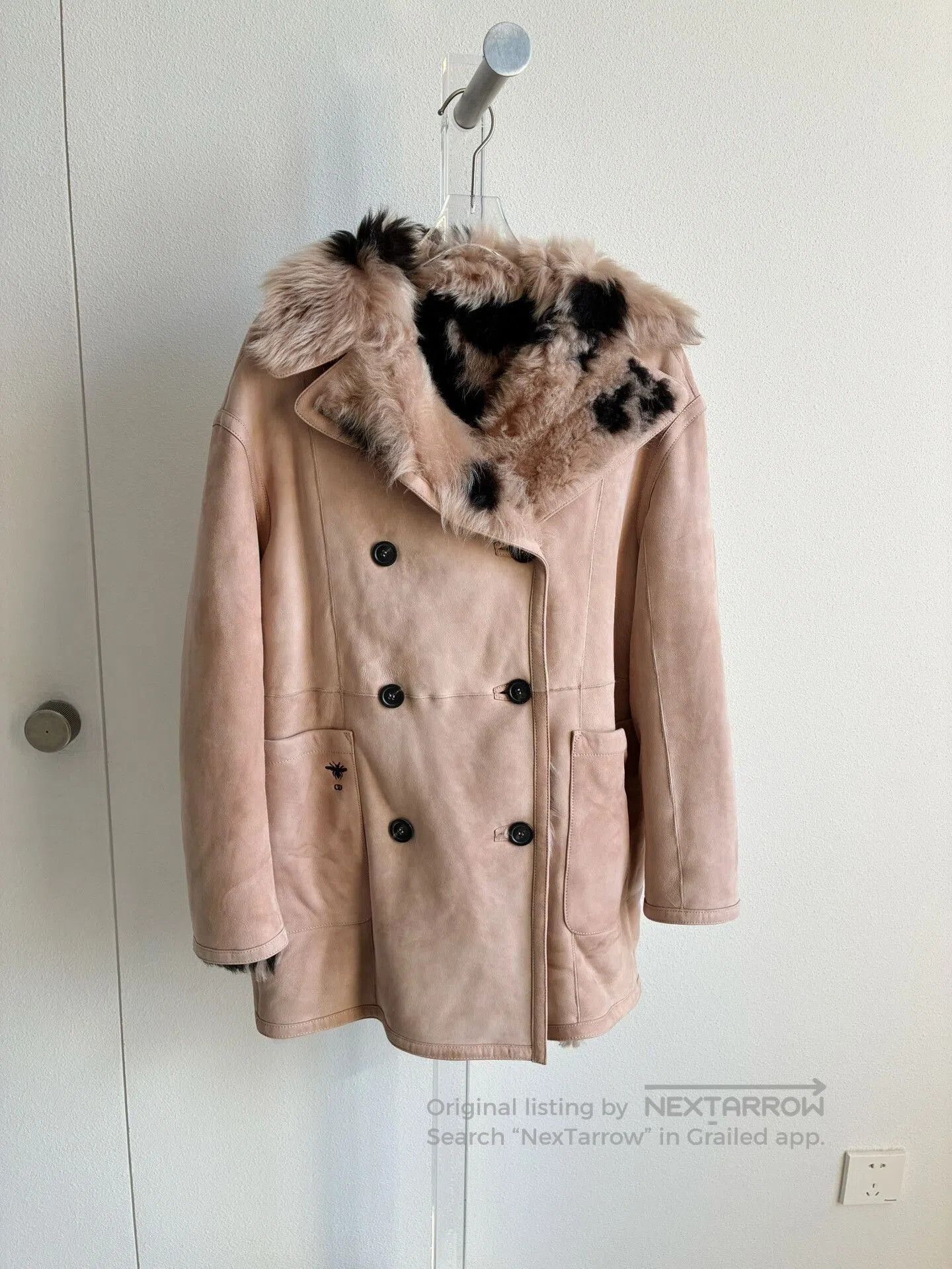 Dior Dior Shearling Double-Sided Coat. Size XXS / US 00 / IT 34 - 1 Thumbnail