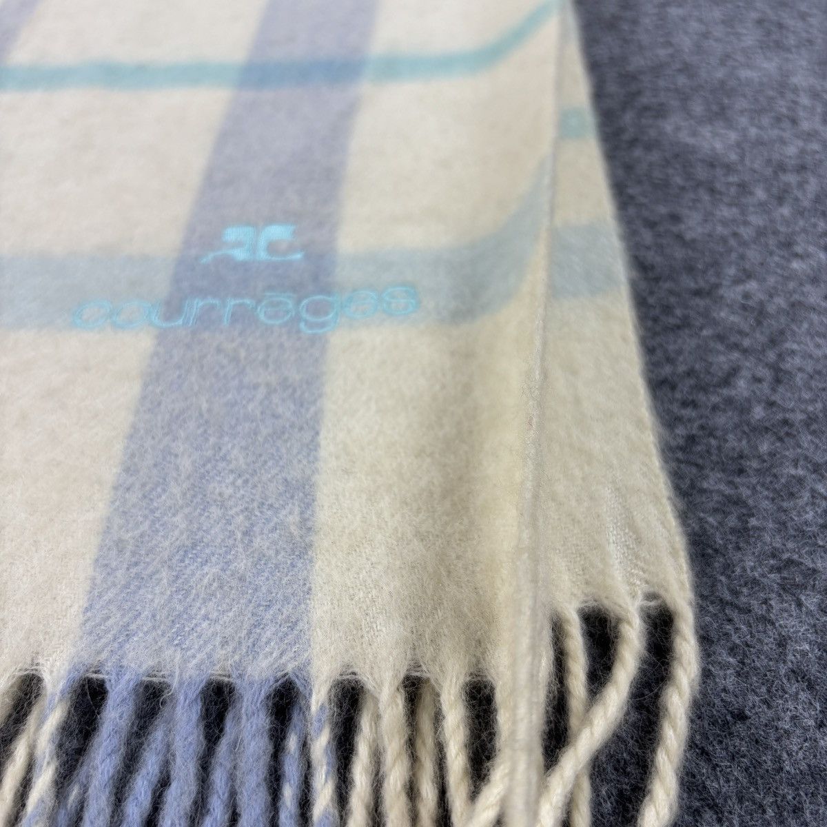 Courreges × Vintage Courreges Scarf # D747 # Muffler # Neckwear Size ONE SIZE - 5 Thumbnail