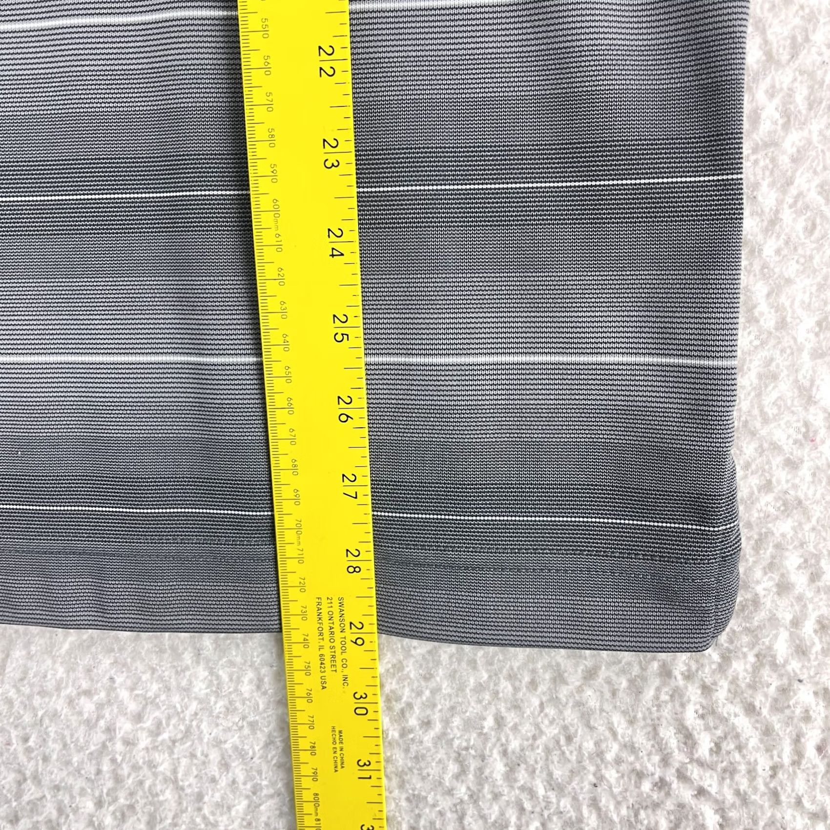 Cutter & Buck Cutter & Buck Polo Shirt Mens Large Gray Black Stripe DryTec Golf Short Sleeve Stretch Regular Size L Size US L / EU 52-54 / 3 - 7 Thumbnail