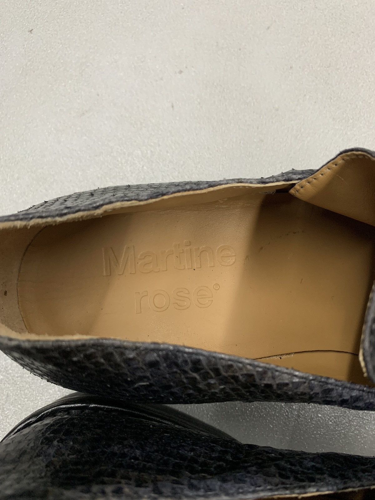 Martine Rose Martine Rose Navy Snake Roxy Loafers Size US 9 / EU 42 - 4 Thumbnail
