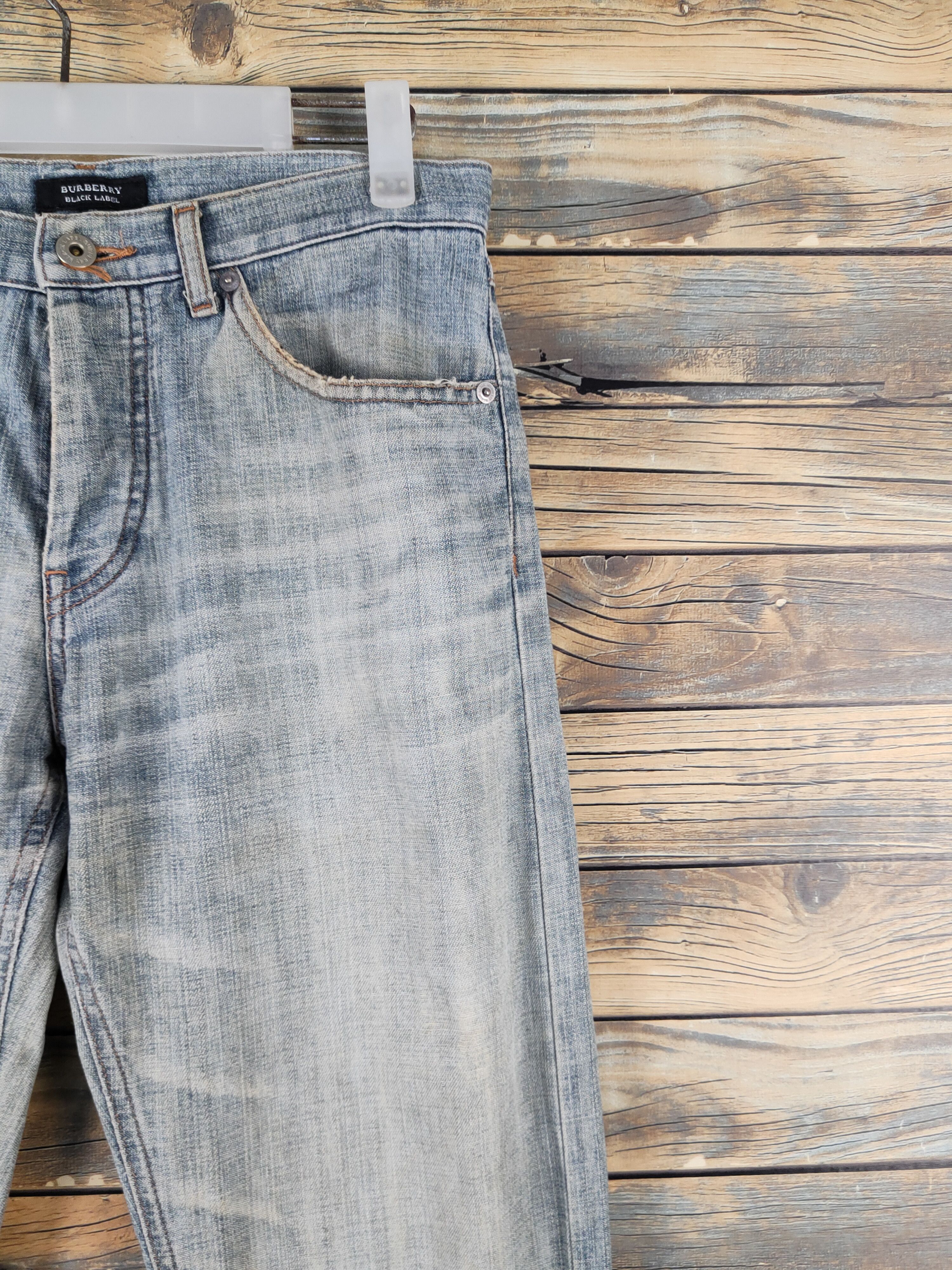 Burberry Burberry Blue Faded Distressed Ripped denim Jeans #W2062 Size US 29 - 5 Thumbnail