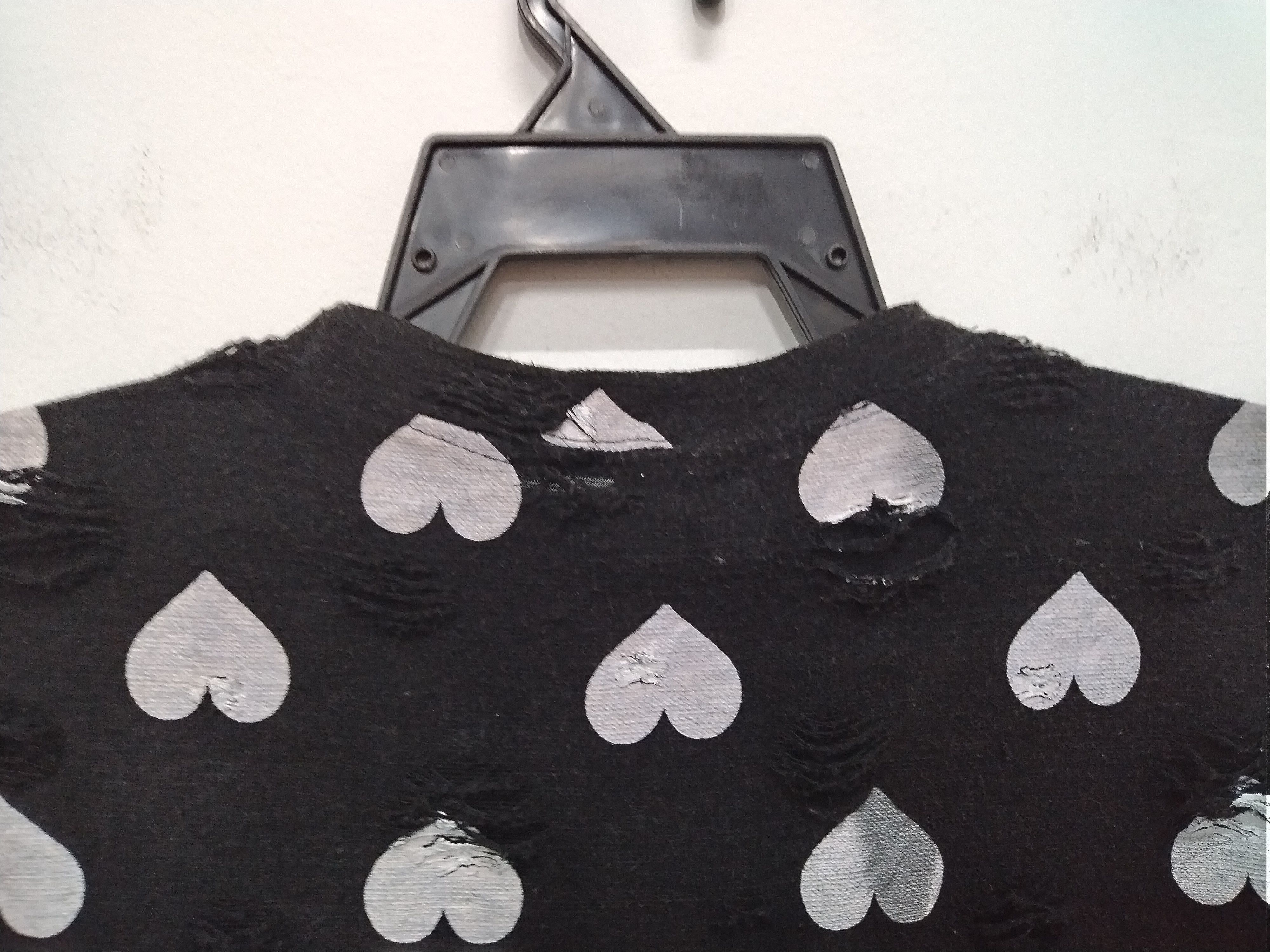 Seditionaries BAGGY DISTRESSED PERFORATED DESIGN SHORT SLEEVE LOVE T SHIRT Size M / US 6-8 / IT 42-44 - 9 Thumbnail