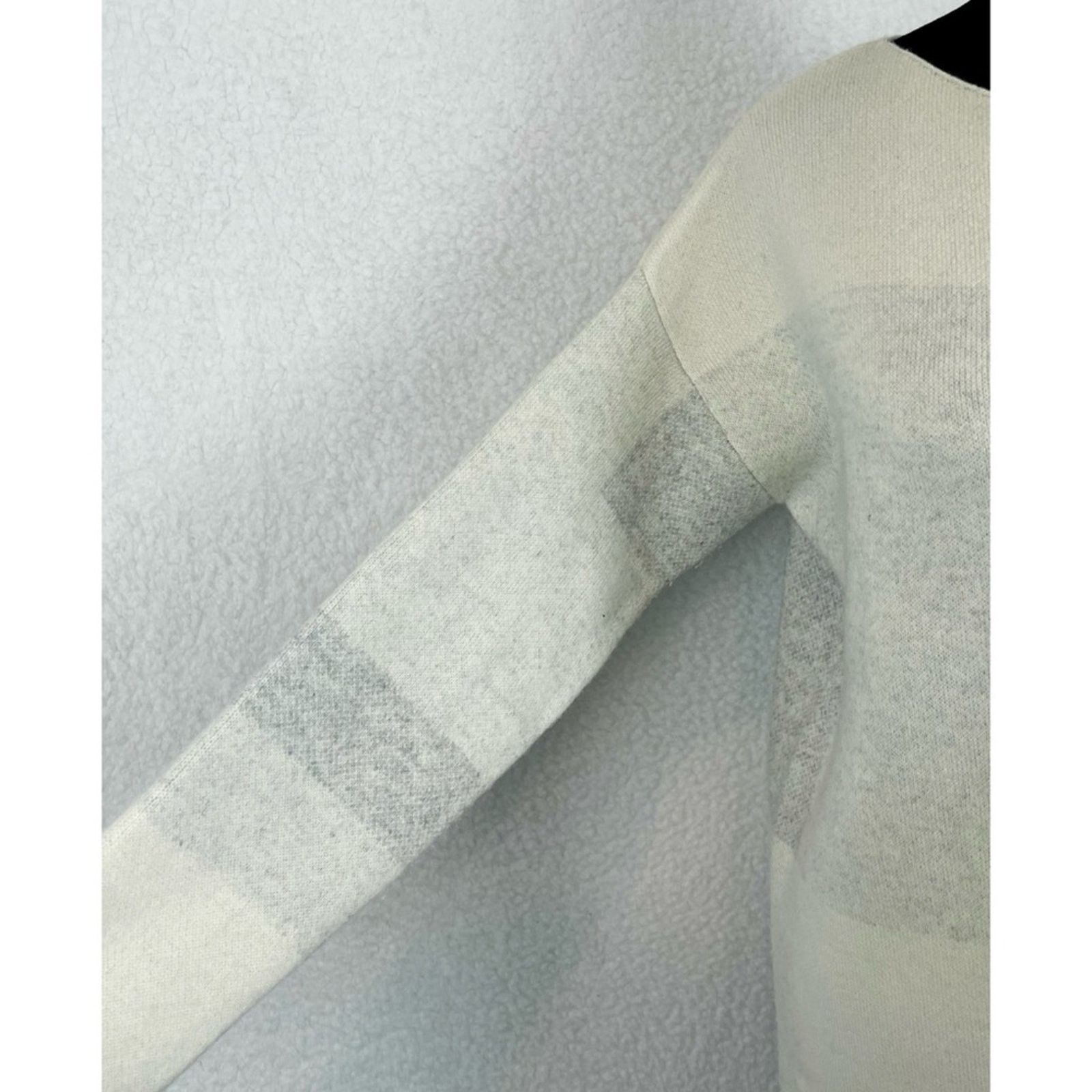 Vince VINCE • Cream/Grey Wool-Cashmere Oversized Knit Sweater Size XS / US 0-2 / IT 36-38 - 11 Thumbnail