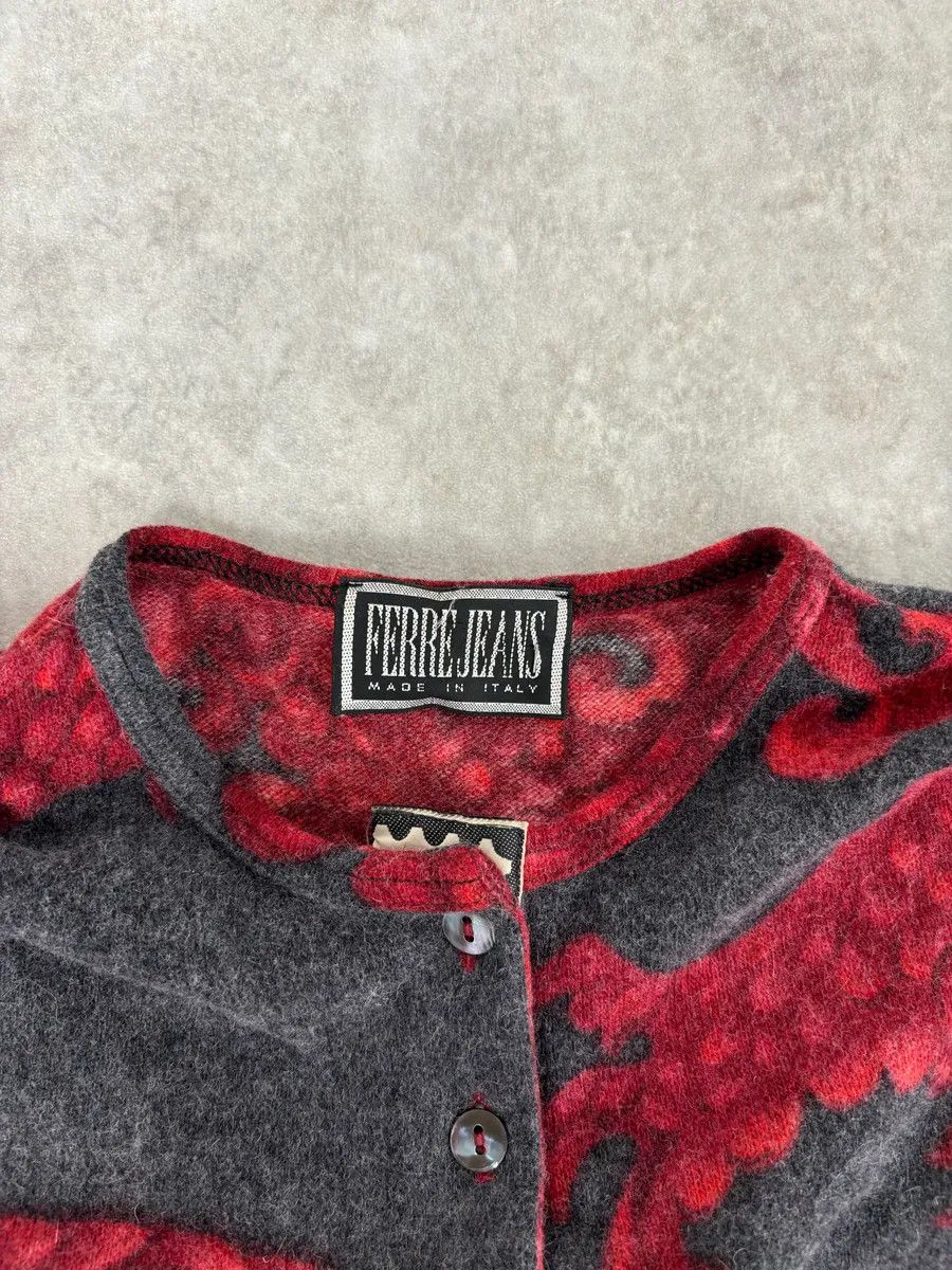 Gianfranco Ferre 2000s Gianfranco Ferre Dragon Red Black Henley Longsleeves Size US S / EU 44-46 / 1 - 7 Thumbnail