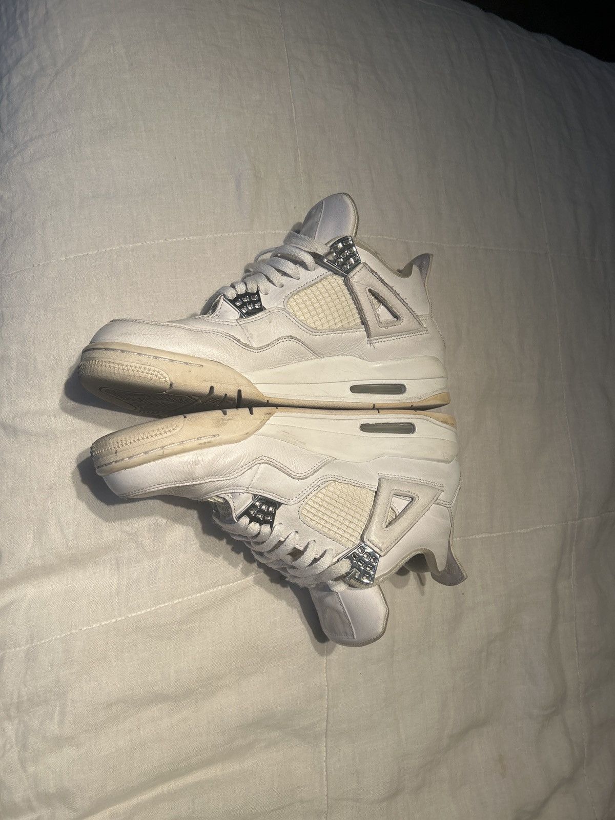 Jordan Brand × Vintage 2017 USED Air Jordan 4 Pure Money Size US 11 / EU 44 - 3 Thumbnail
