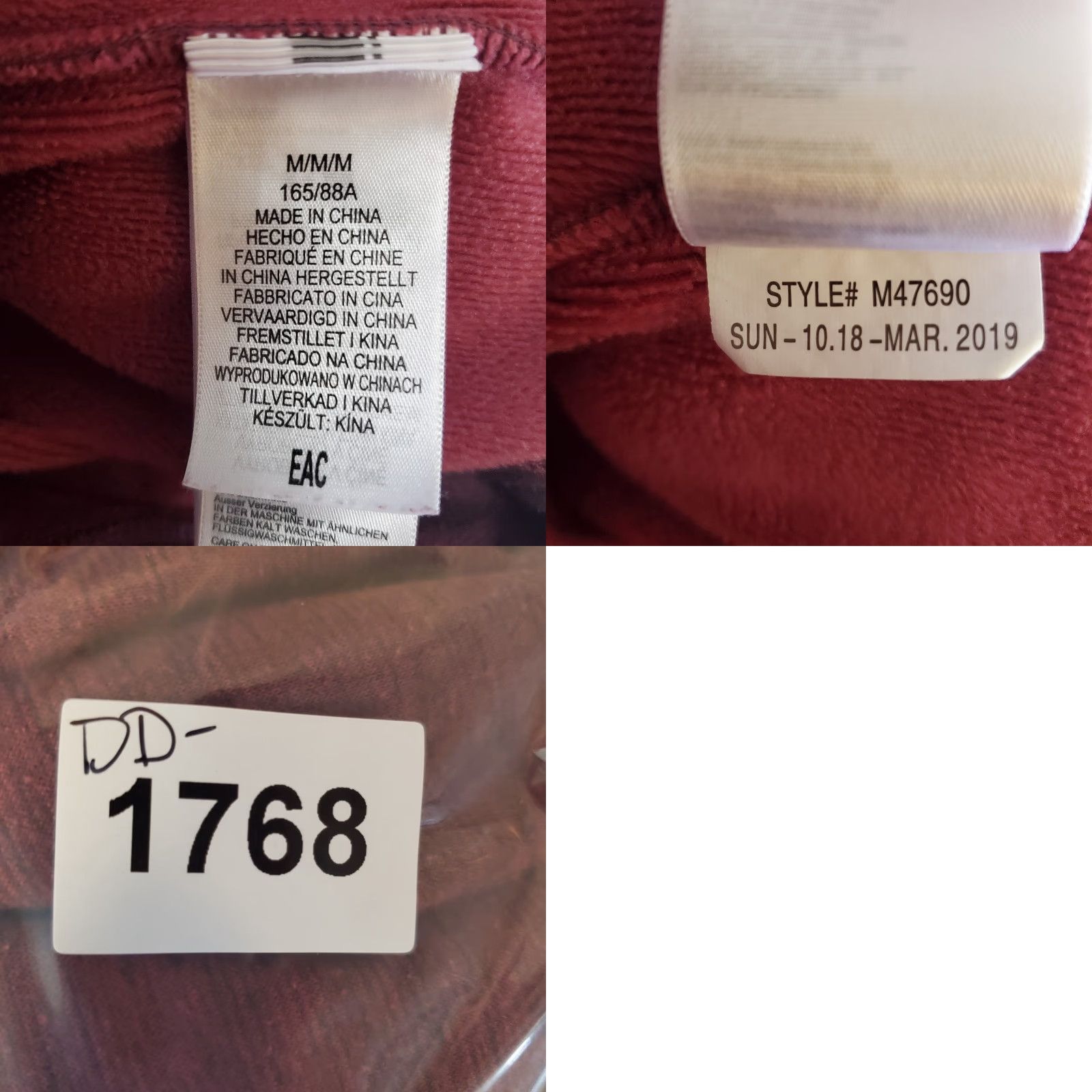 Marmot Marmot Sweatshirt Women M Burgundy Cowl Neck Hoodie Pullover Pockets Outdoor Size M / US 6-8 / IT 42-44 - 9 Thumbnail