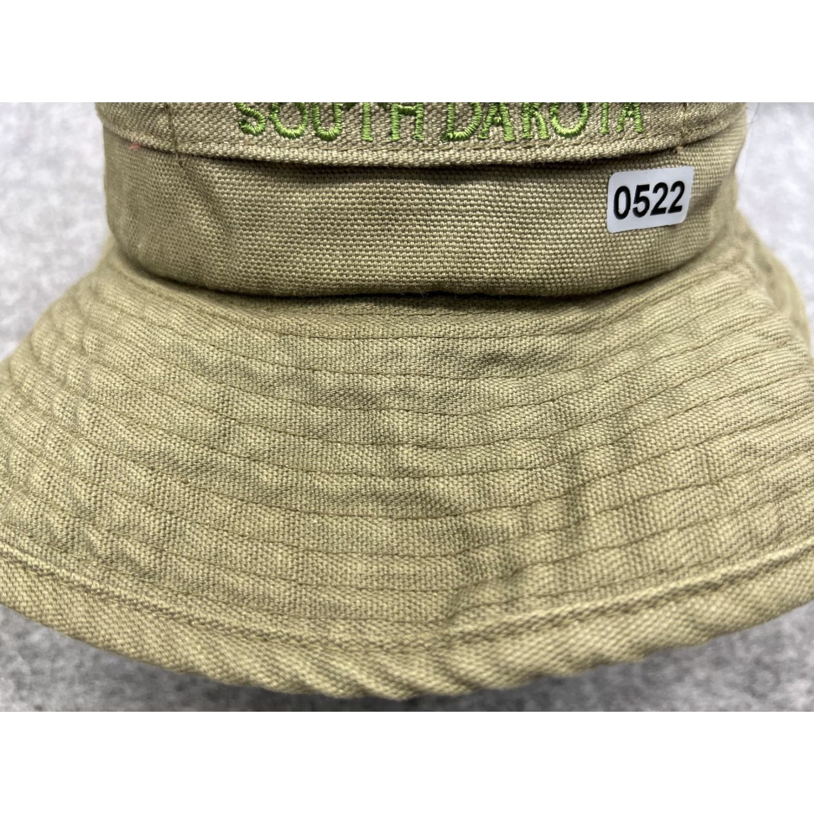 Vintage South Dakota Hat Bucket Mens Large Green Cotton Wide Brim Outdoor Size ONE SIZE - 3 Thumbnail